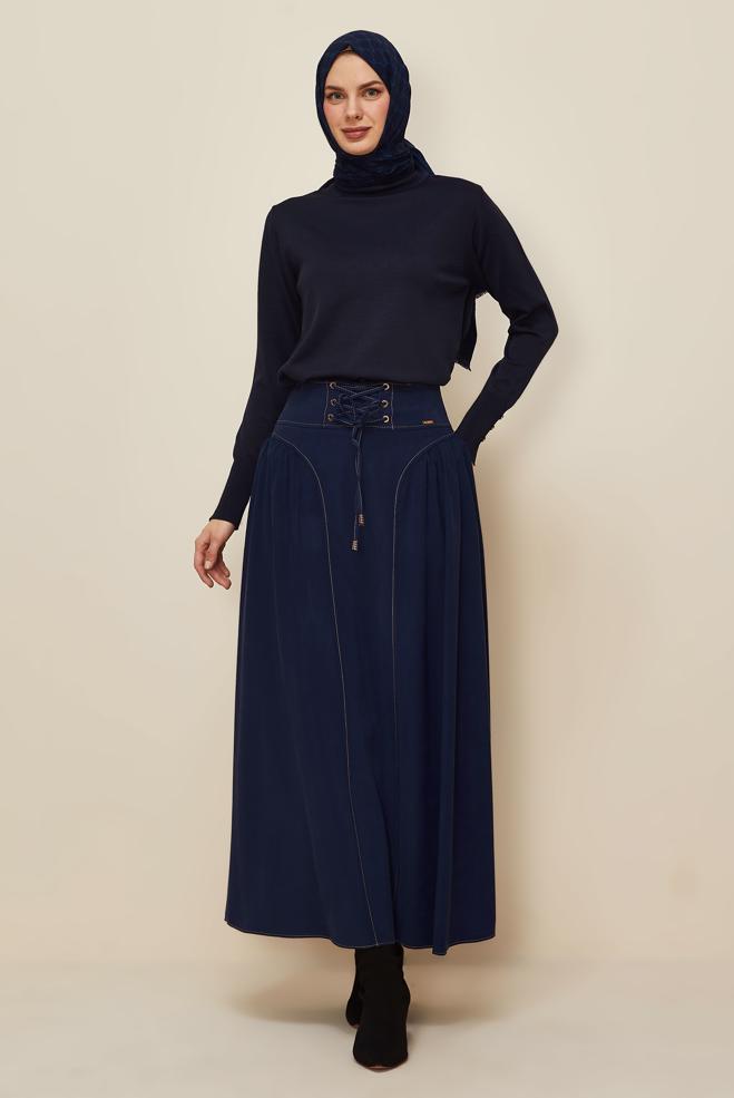 Hijab clothing NAVY BLUE 60728 ROLEX 421 ETEK 38-42 TEK 40 - ALVİNA