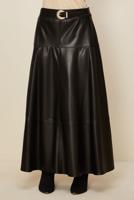 KEMERLİ SUNİ DERİ ETEK 60729