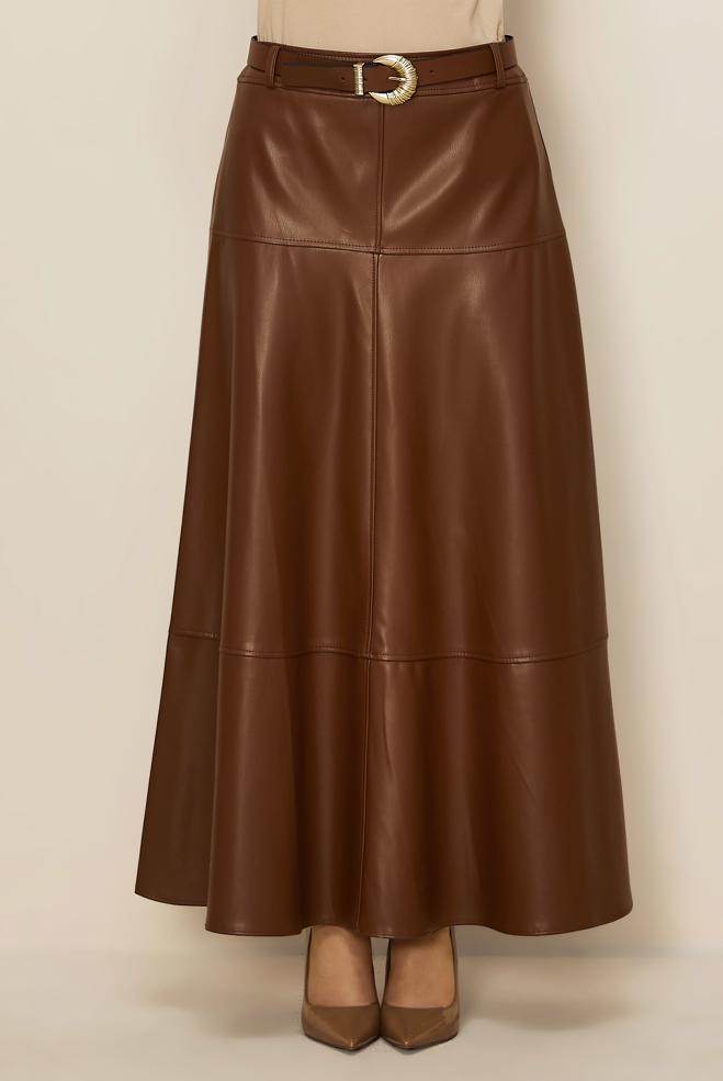 Hijab clothing TABA 60729 ZARA DERİ ETEK 38-46 TEK 40 - ALVİNA