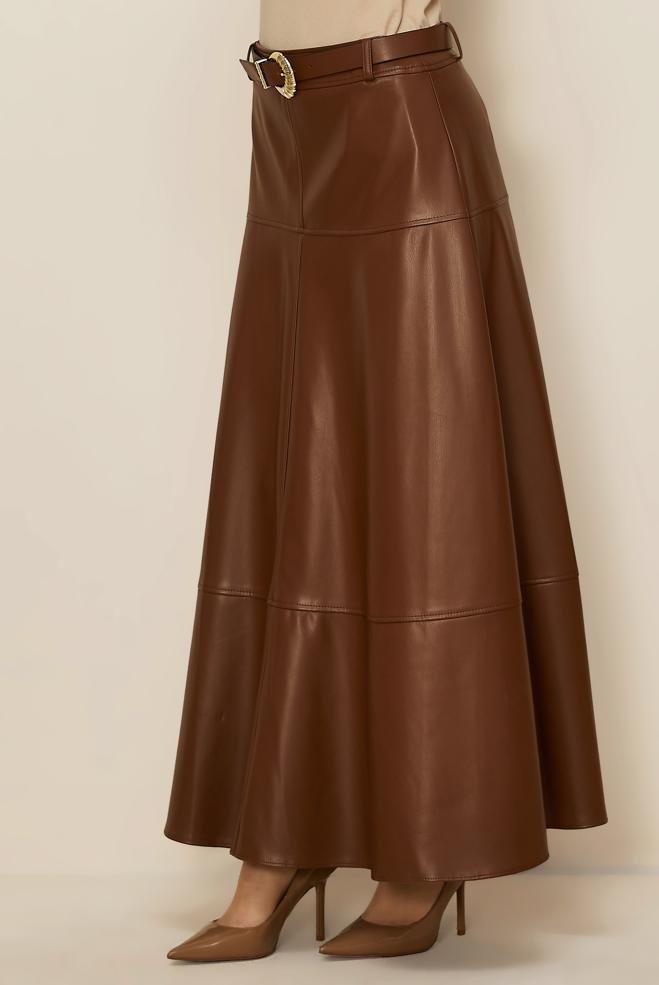 Hijab clothing TABA 60729 ZARA DERİ ETEK 38-46 TEK 40 - ALVİNA