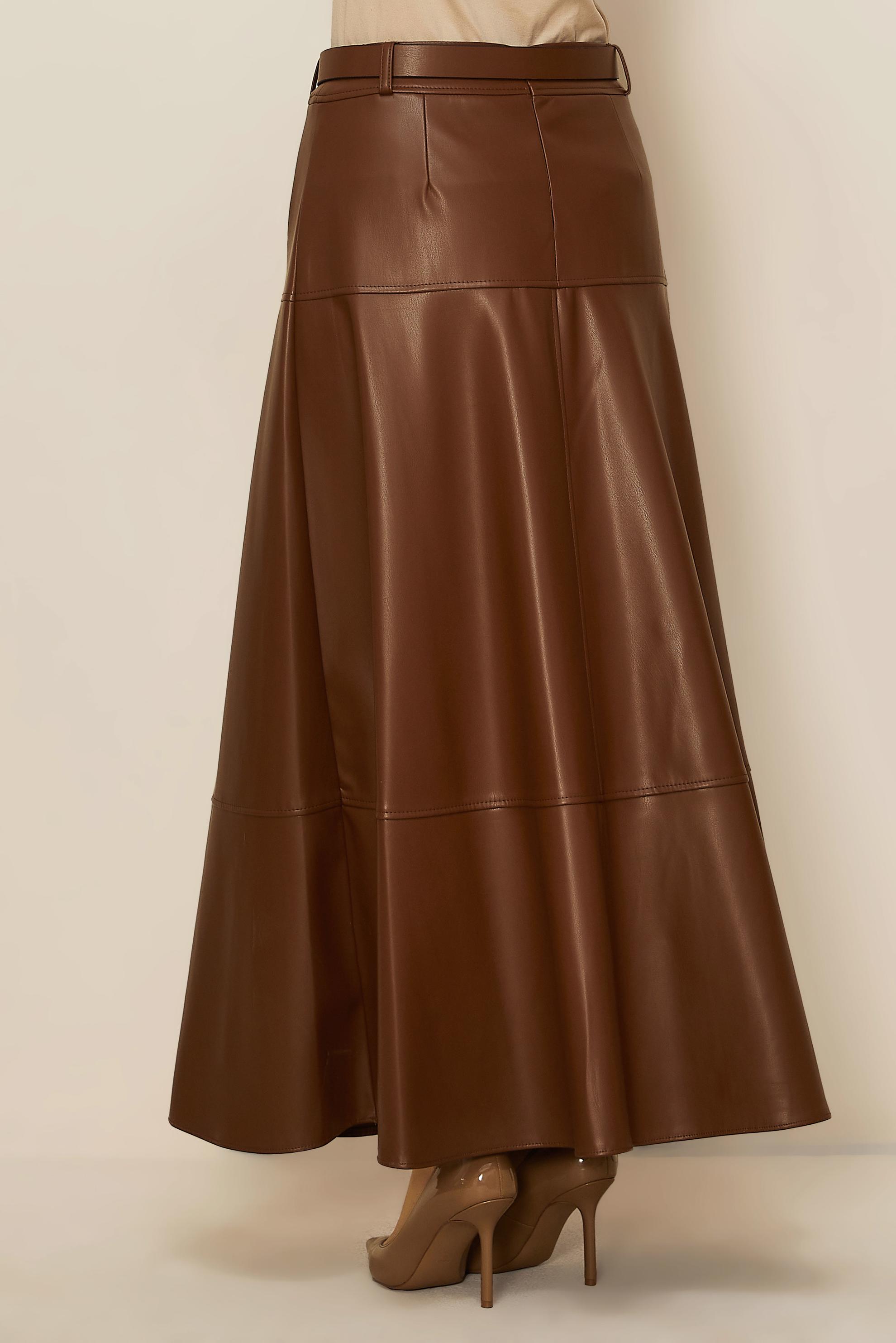 Hijab clothing TABA 60729 ZARA DERİ ETEK 38-46 TEK 40