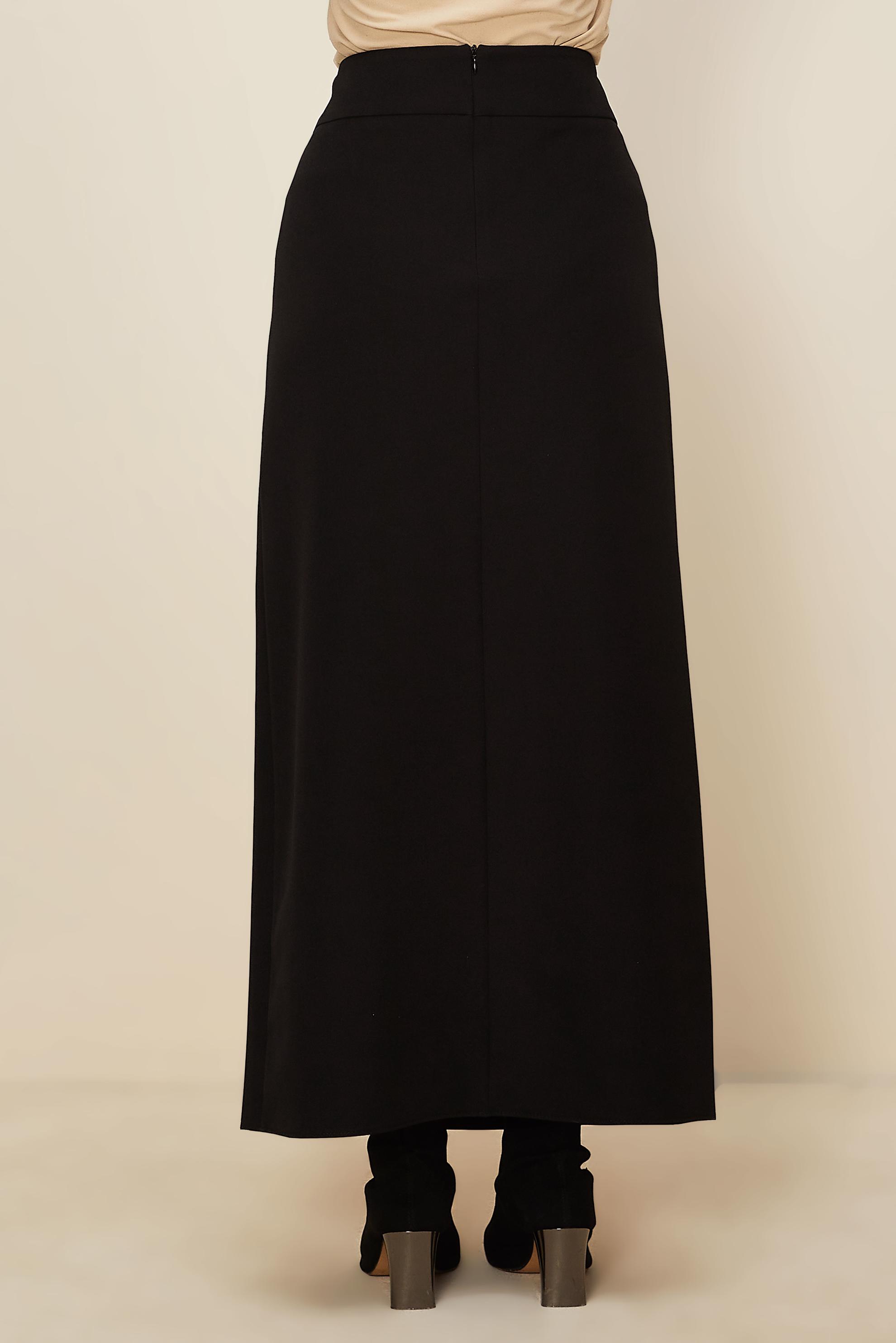 Hijab clothing BLACK LACE UP DETAIL SKIRT 60731