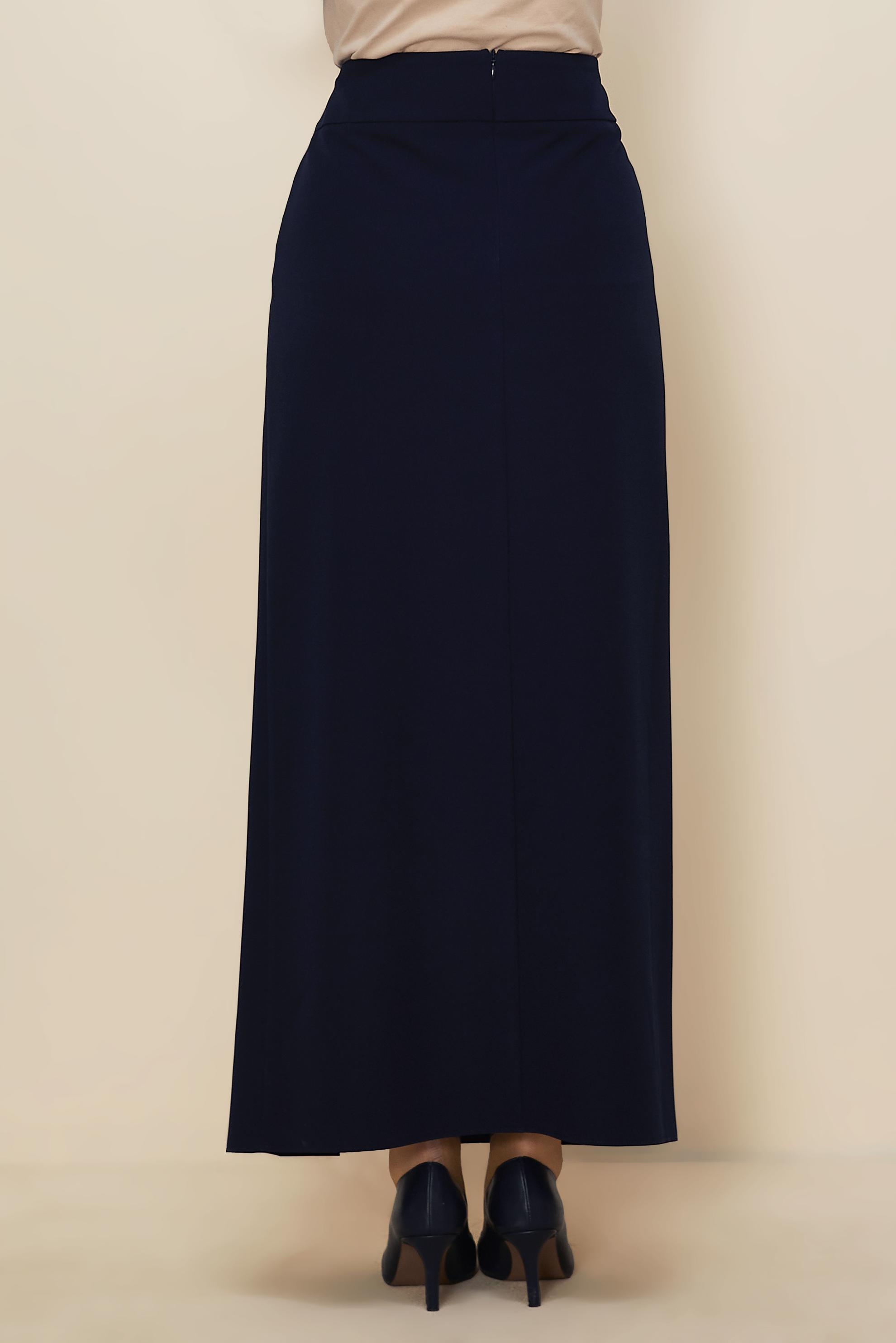 Hijab clothing NAVY BLUE LACE UP DETAIL SKIRT 60731