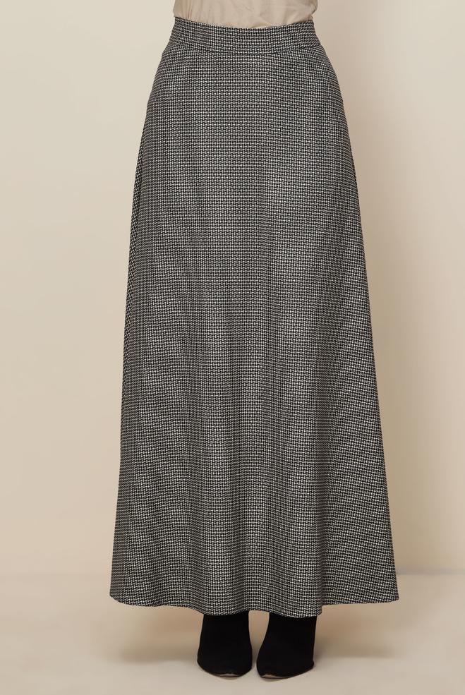 Tesettür giyim SİYAH ÇAN ETEK 60734 - ALVİNA