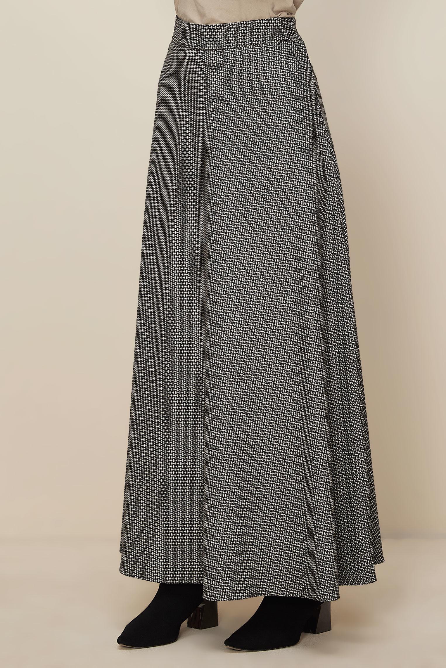 Tesettür giyim SİYAH ÇAN ETEK 60734