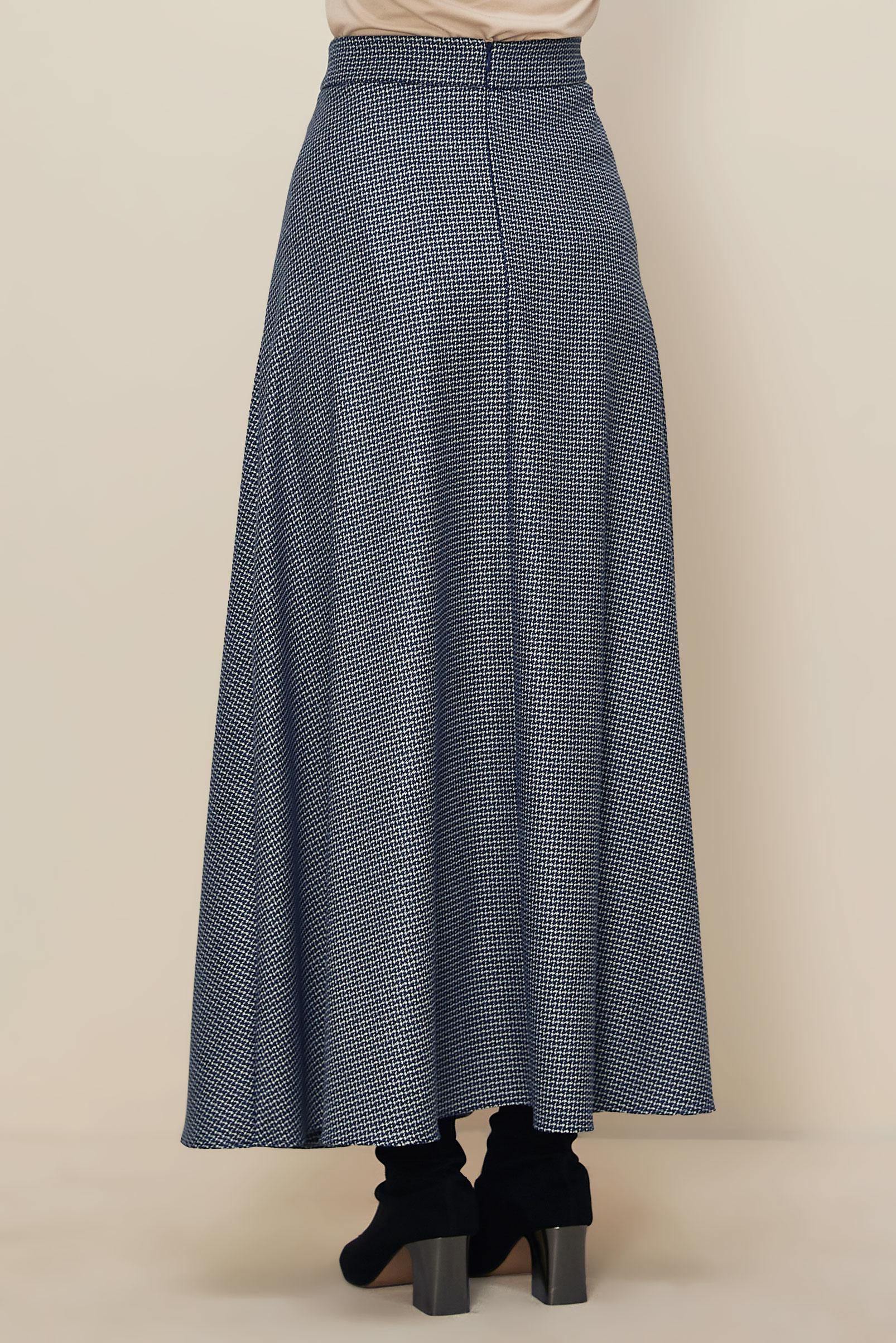 Tesettür giyim LACİVERT ÇAN ETEK 60734