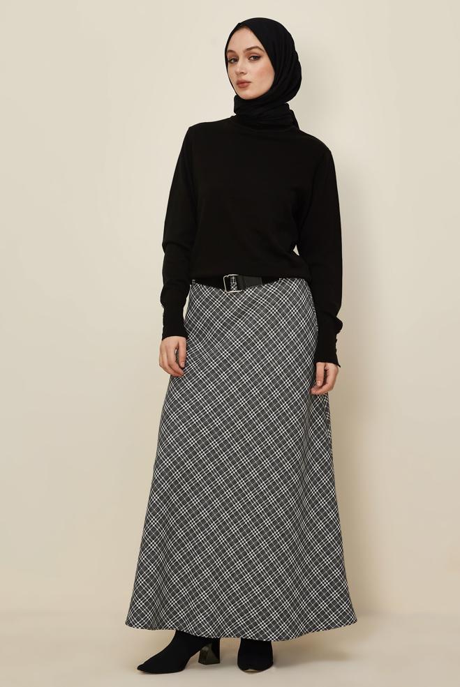 Hijab clothing BLACK 60735 17177 ETEK 38-46 TEK40 - ALVİNA