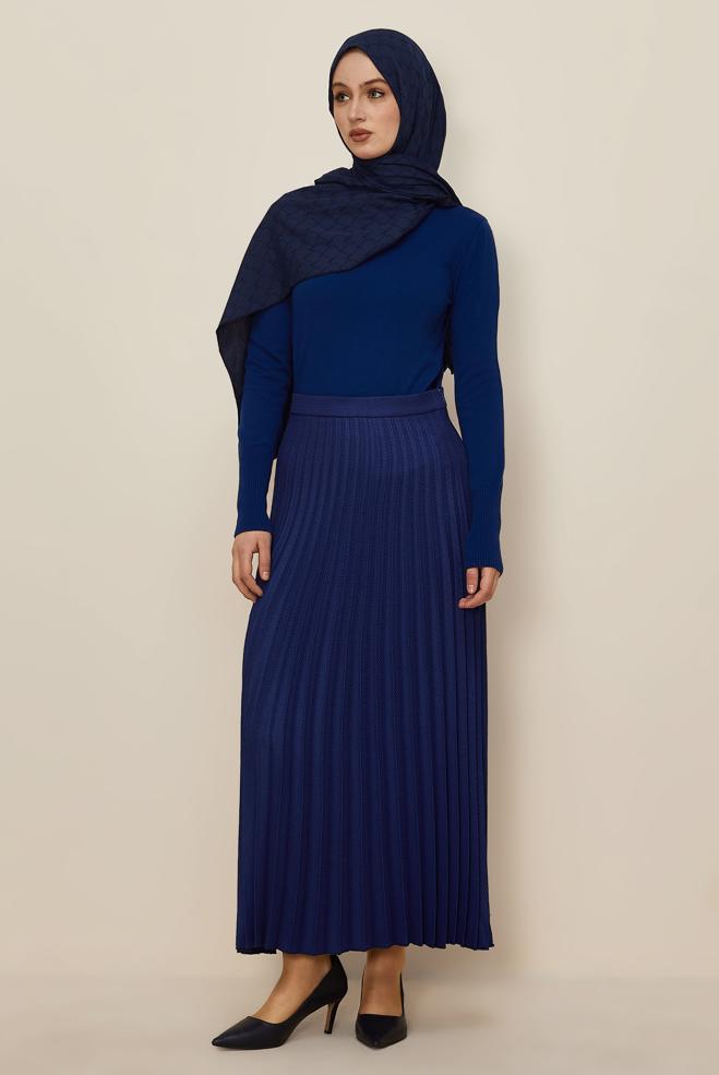 Hijab clothing NAVY BLUE 60741 G-1103 ETEK 38-46 TEK 42 - ALVİNA