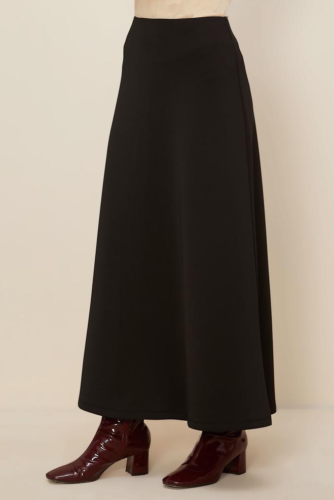 Tesettür giyim SİYAH 60743 7802 ETEK 38-44 TEK 40 - ALVİNA