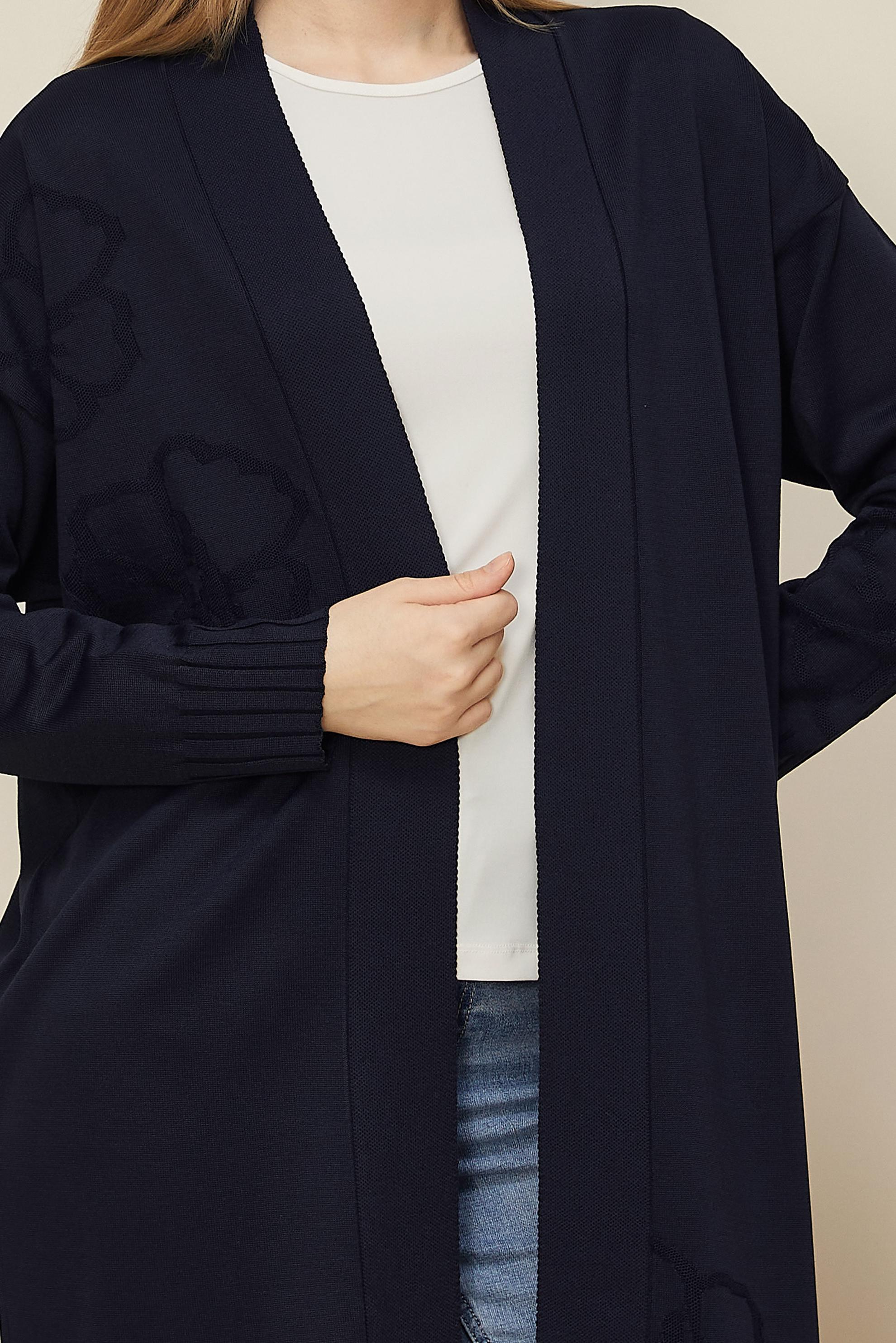 Hijab clothing NAVY BLUE KNITWEAR CARDIGAN 45891