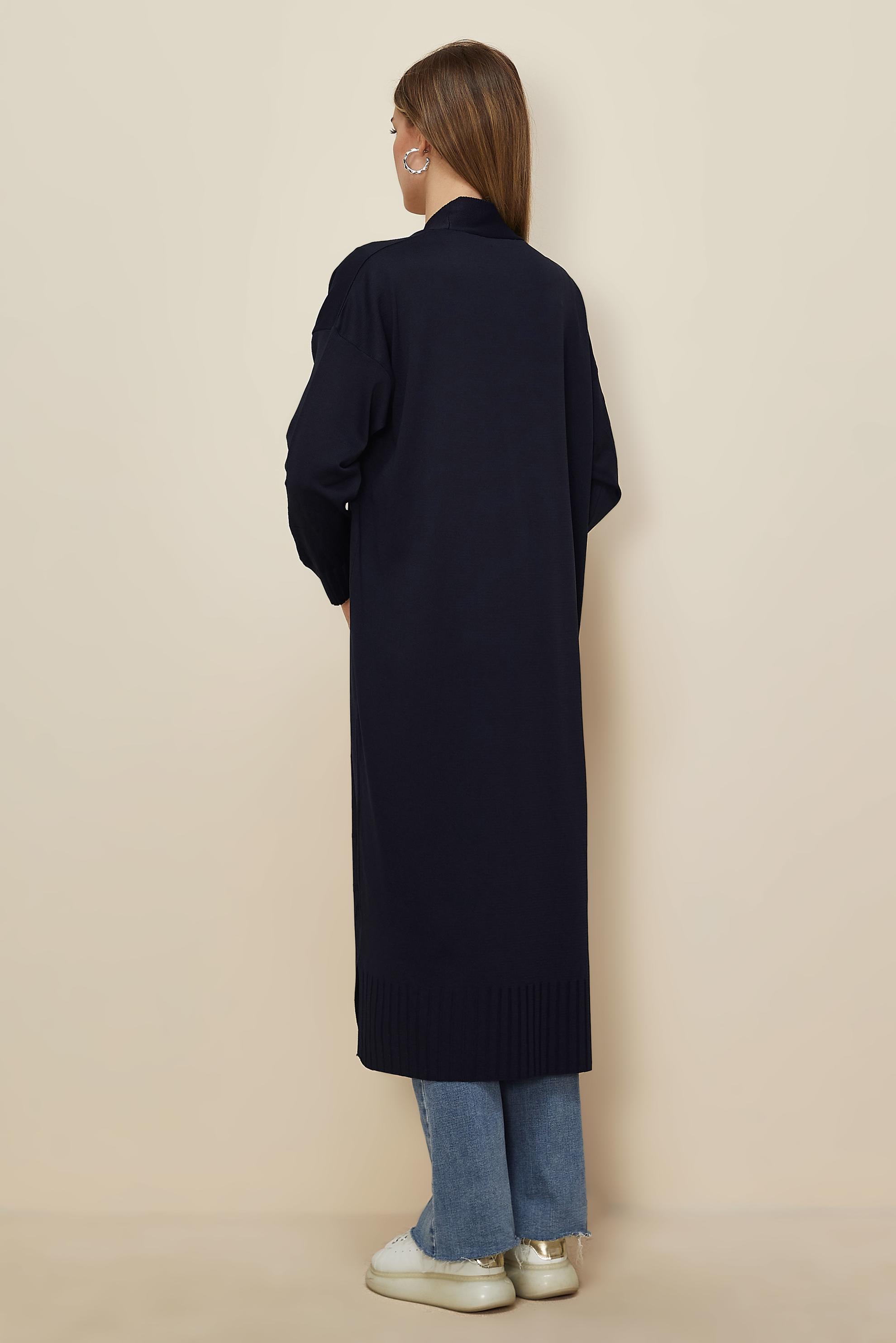 Hijab clothing NAVY BLUE KNITWEAR CARDIGAN 45891