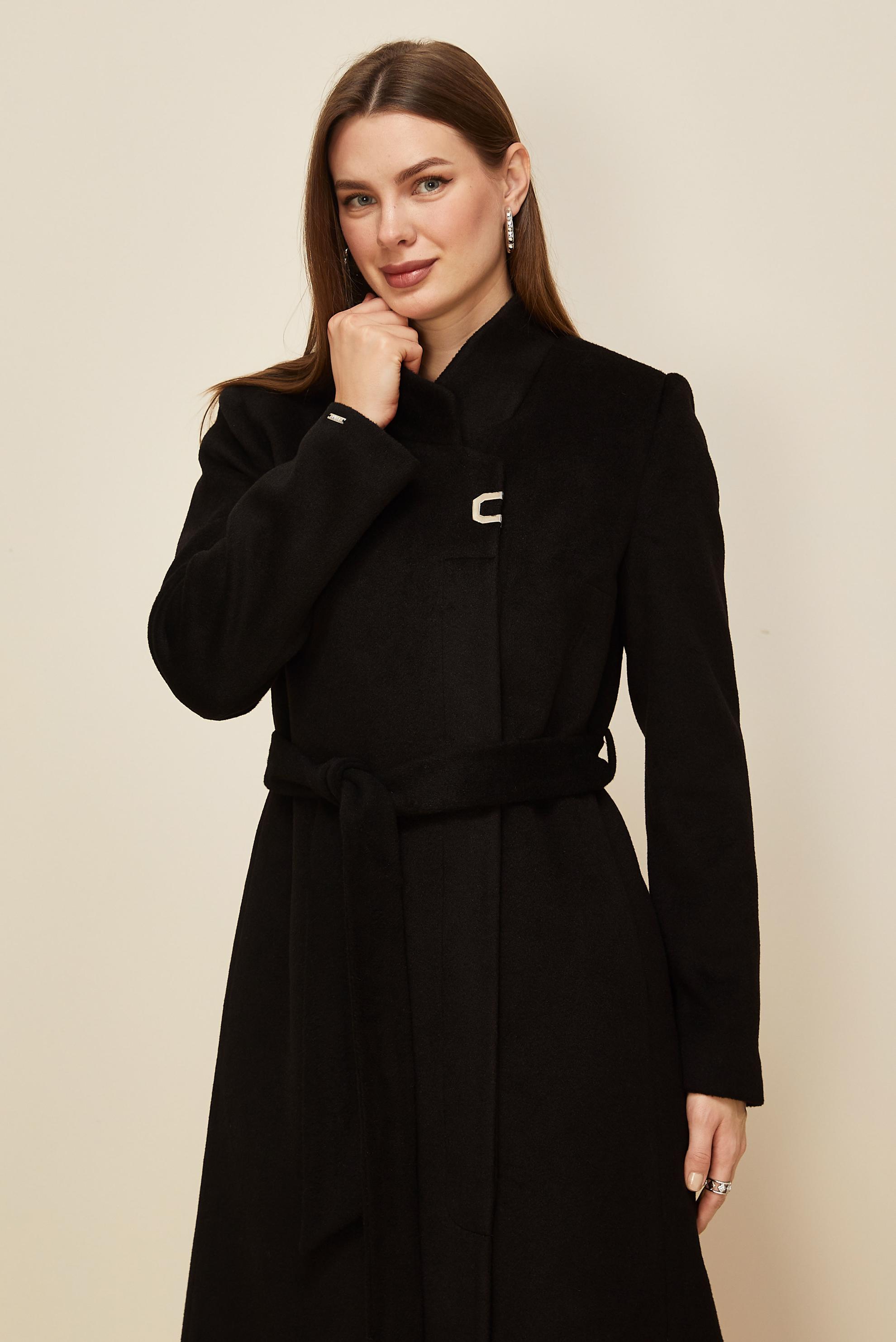 Vêtements hijab NOIR MANTEAU CACHE CEINTURE 90565