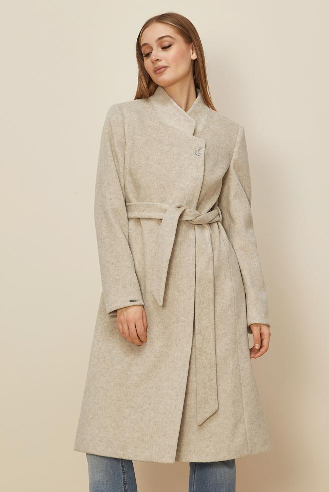 Tesettür giyim BEJ 90565 KASHA KABAN 38-46 TEK 42 - ALVİNA