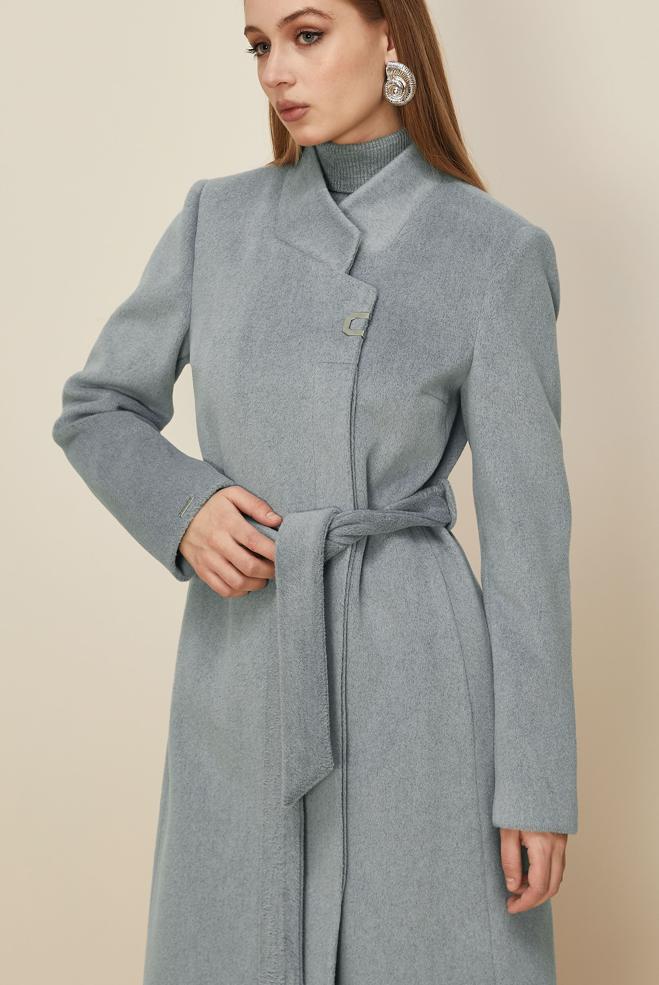 Tesettür giyim GRİ 90565 KASHA KABAN 38-46 TEK 42 - ALVİNA