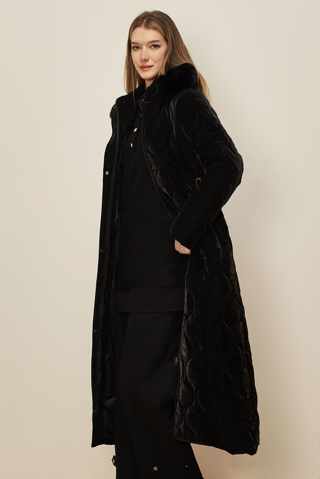 Hijab clothing BLACK 90585 NOVO KABAN 40-48 - ALVİNA