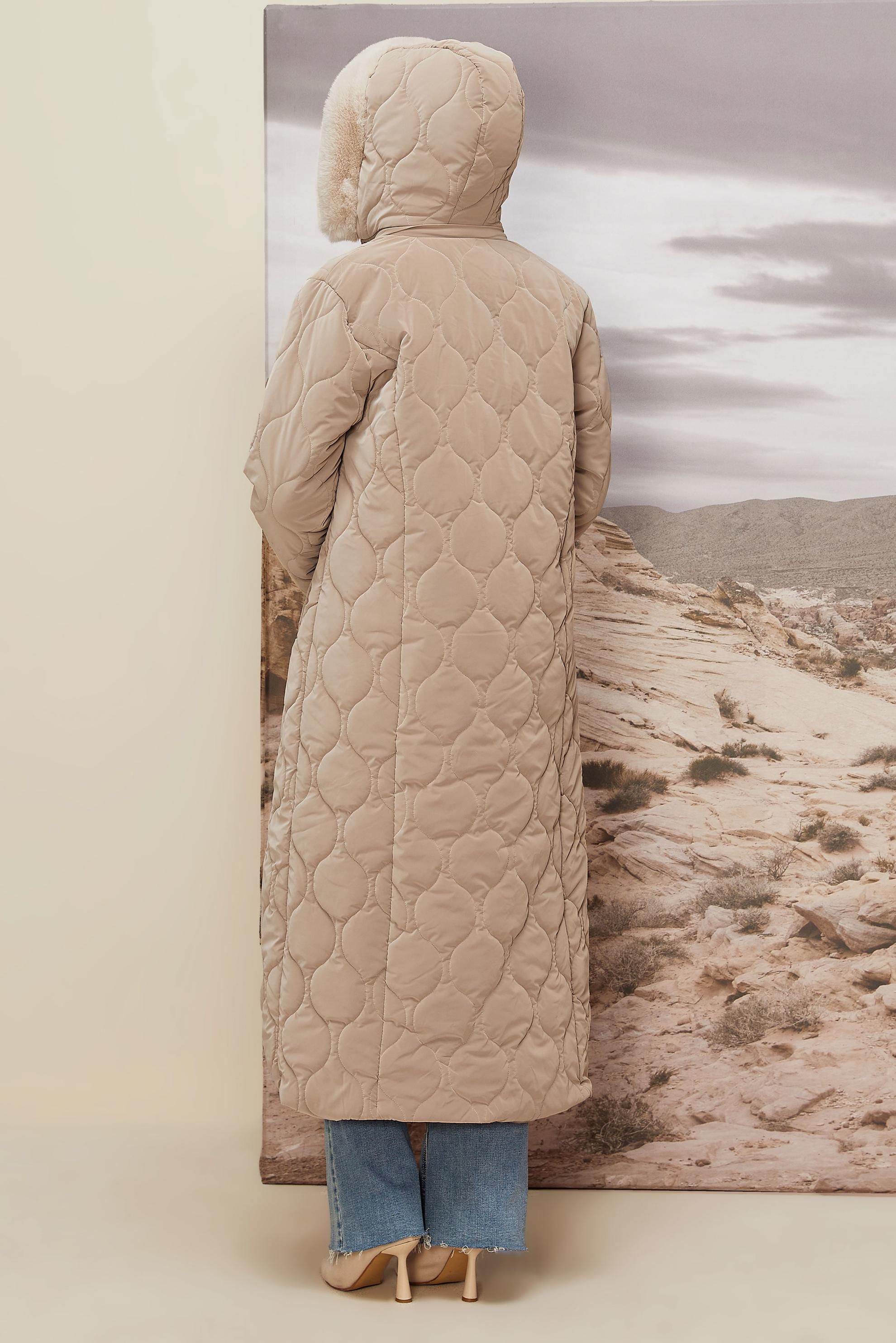 Hijab clothing BEIGE 90585 NOVO KABAN 40-48