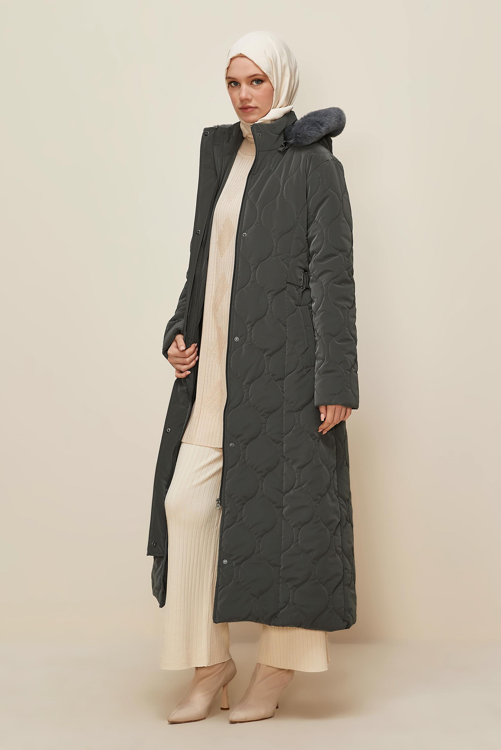 Hijab clothing GREY 90585 NOVO KABAN 40-48