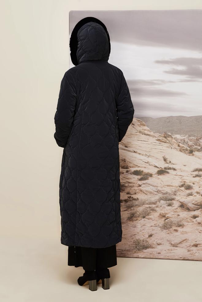 Tesettür giyim LACİVERT 90585 NOVO KABAN 40-48 - ALVİNA