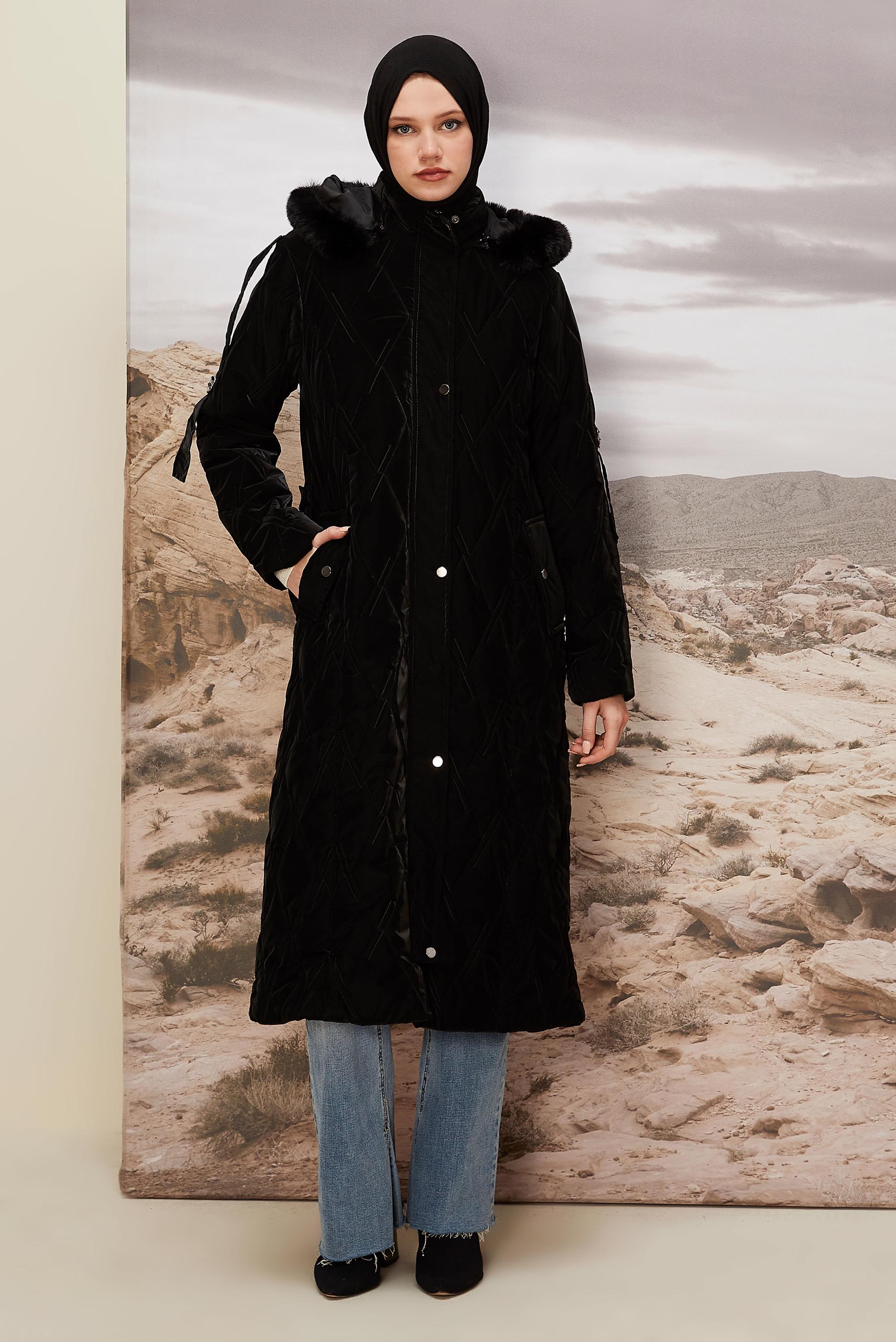 Hijab clothing BLACK 90587 NOVO KABAN 38-44