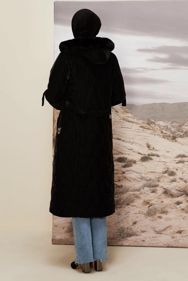 Hijab clothing BLACK 90587 NOVO KABAN 38-44 - ALVİNA