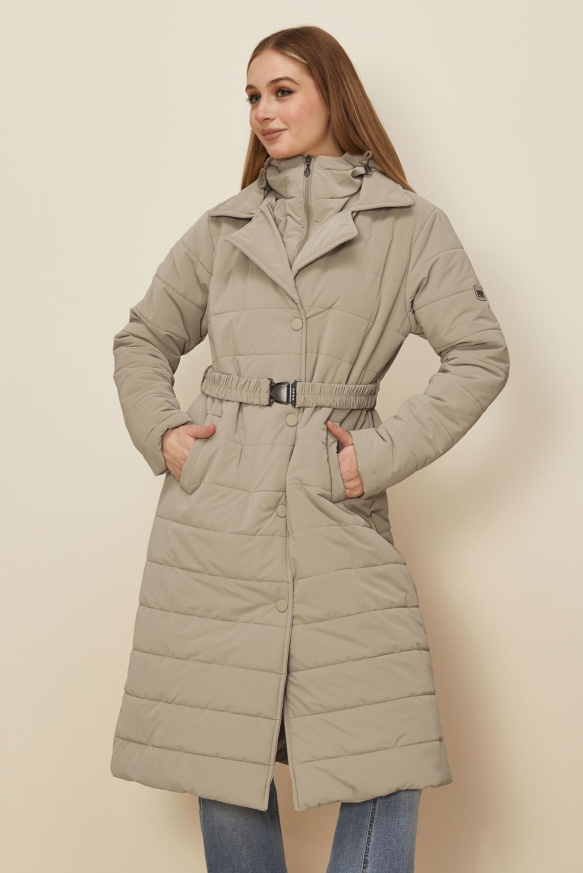 Tesettür giyim BEJ 90590 COMBO KABAN 38-44