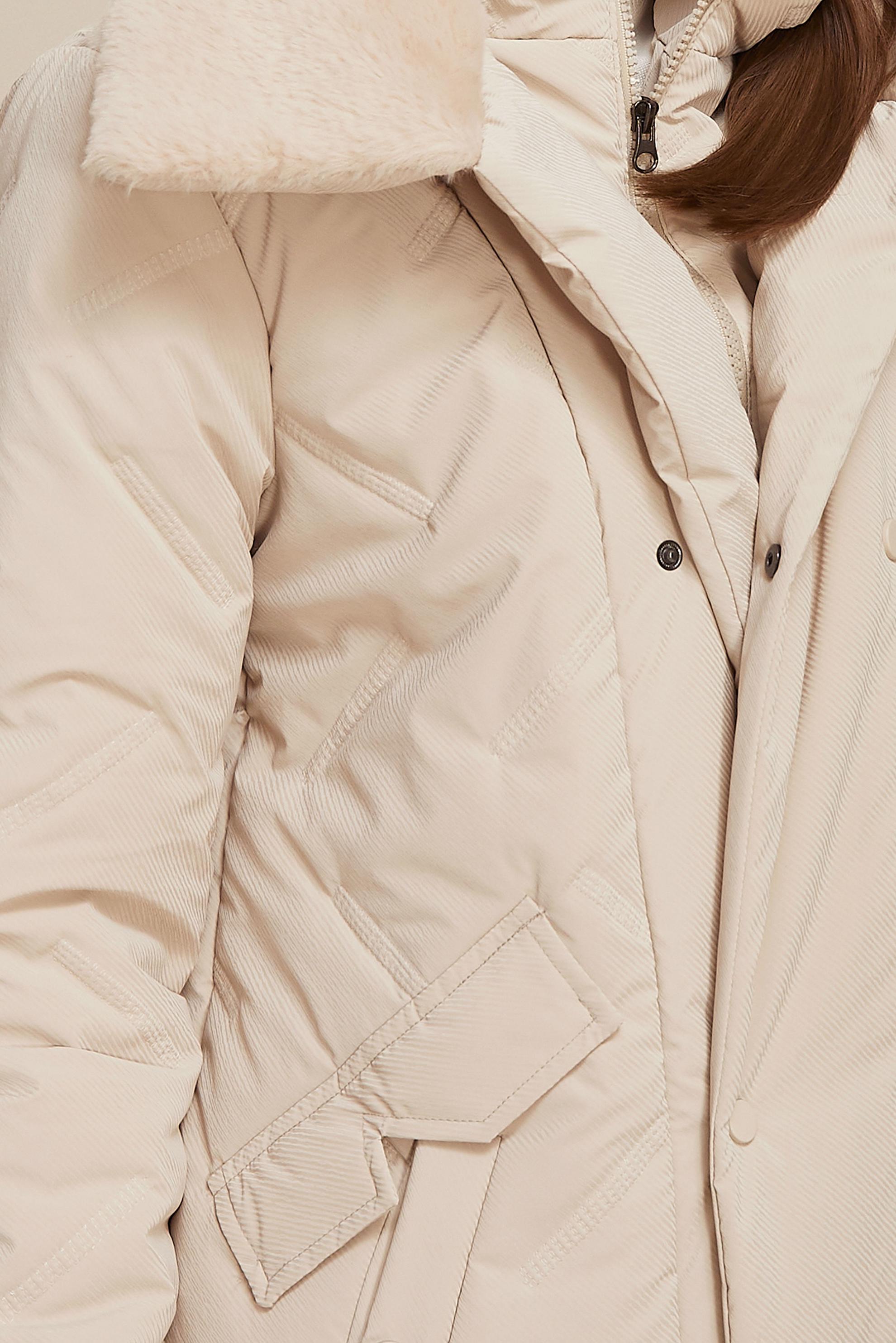 Vêtements hijab BEIGE MANTEAU MATELASSÉ 90591