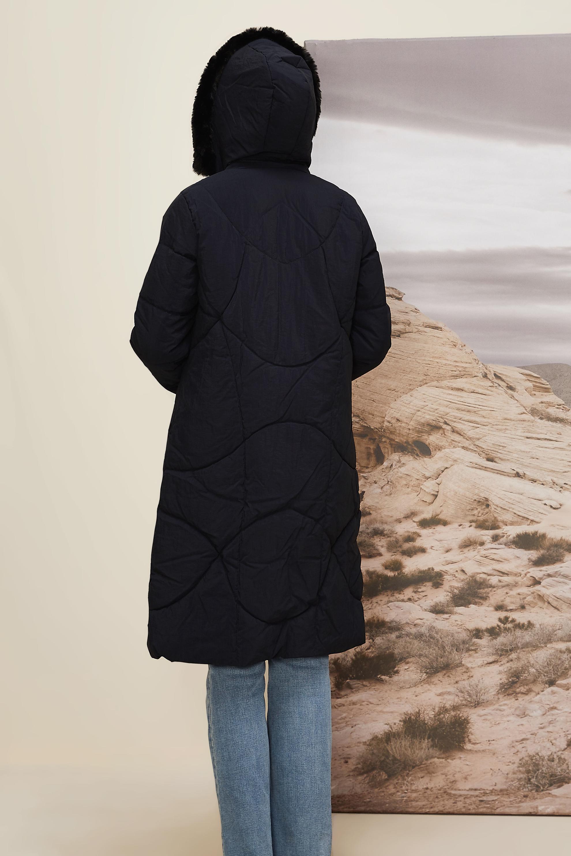 Hijab clothing NAVY BLUE 90593 WİNTER LİNEA KABAN 38-44