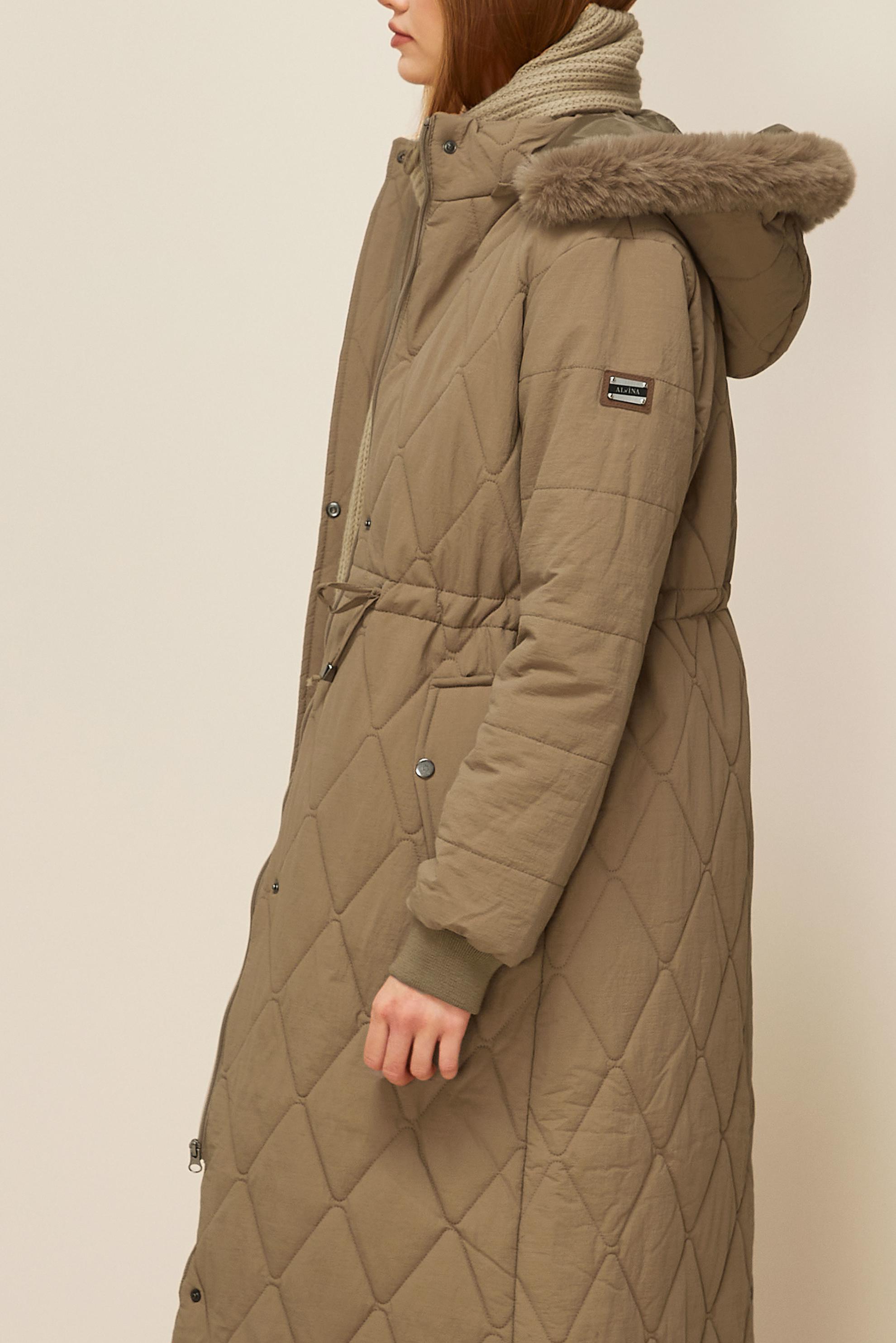 Vêtements hijab BRUN MANTEAU À CAPUCHE 90594