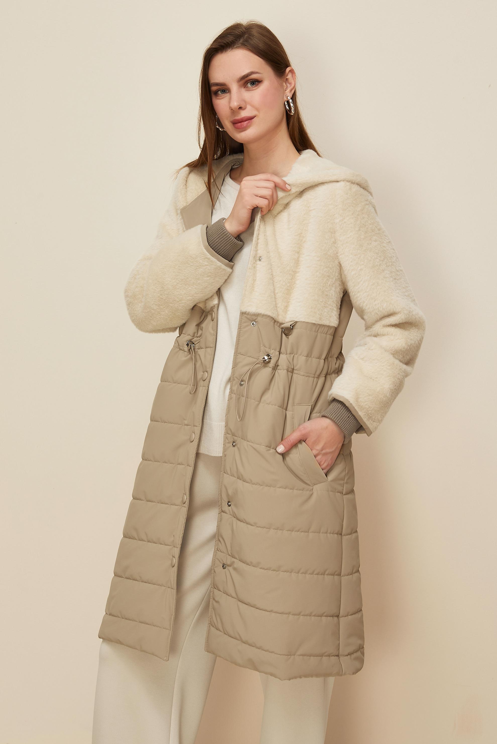 Tesettür giyim BEJ 90601 NOVO KABAN 38-44 TEK 42