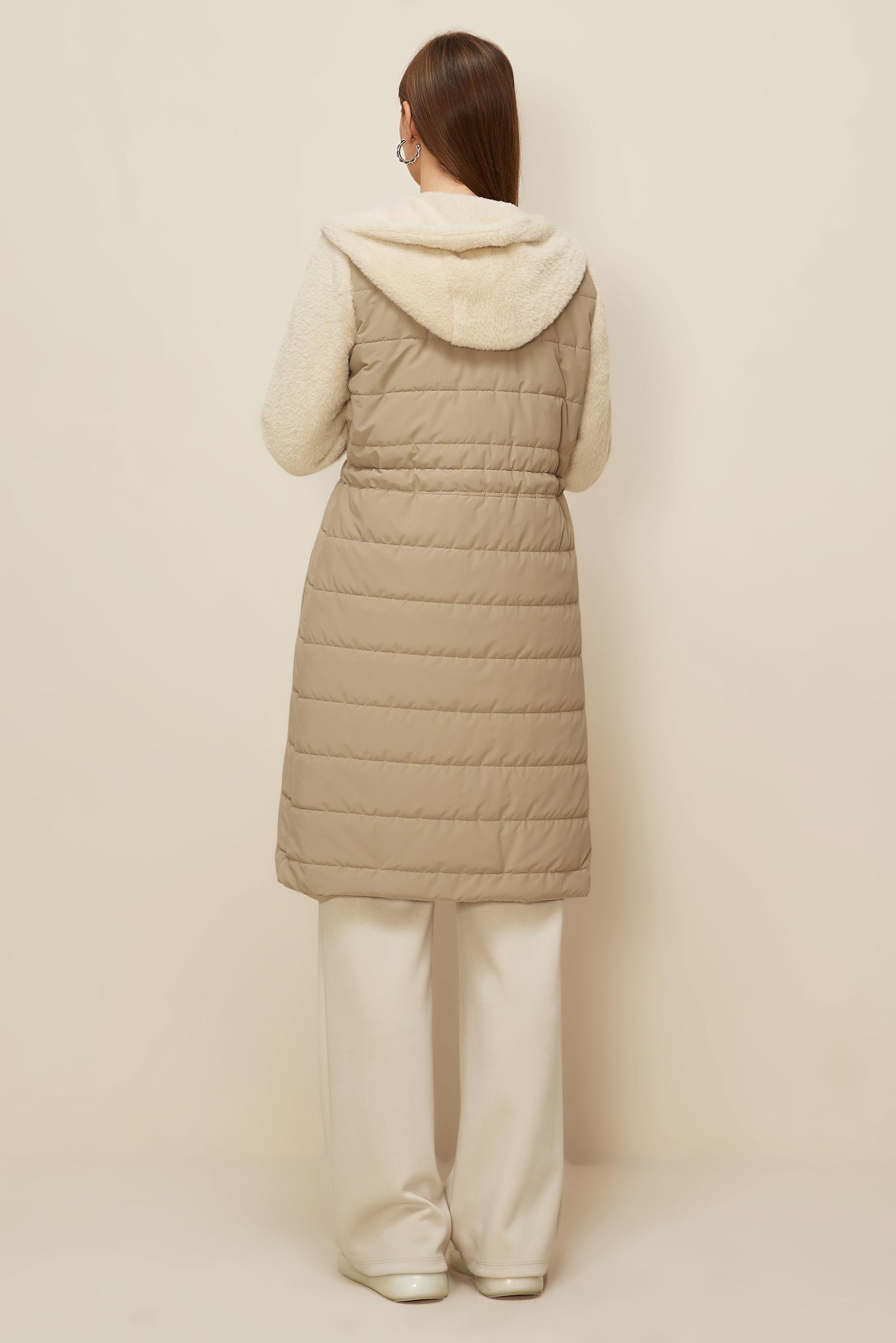 Tesettür giyim BEJ 90601 NOVO KABAN 38-44 TEK 42