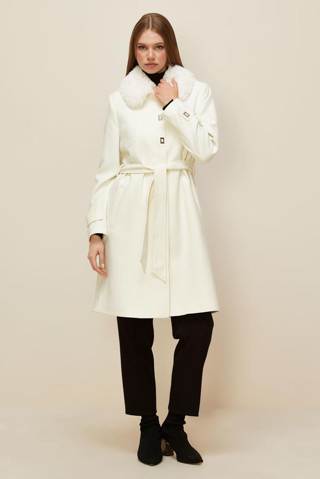 Hijab clothing WHITE 90604 DİANA SOFT KABAN 38-46 TEK42 - ALVİNA