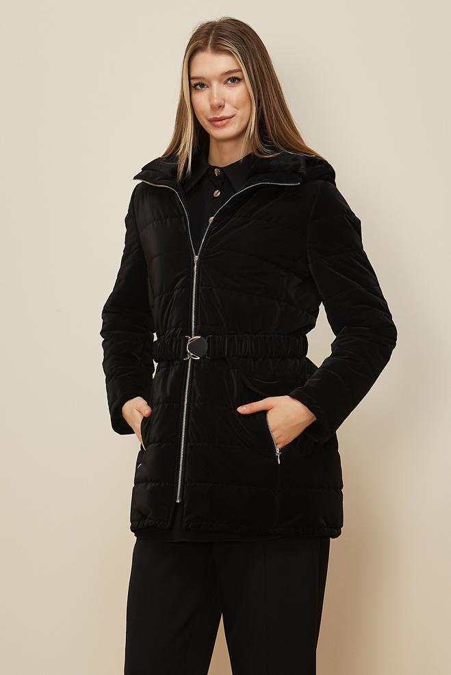 Tesettür giyim SİYAH 90608 BERLİN KABAN 38-44 TEK 40 - ALVİNA