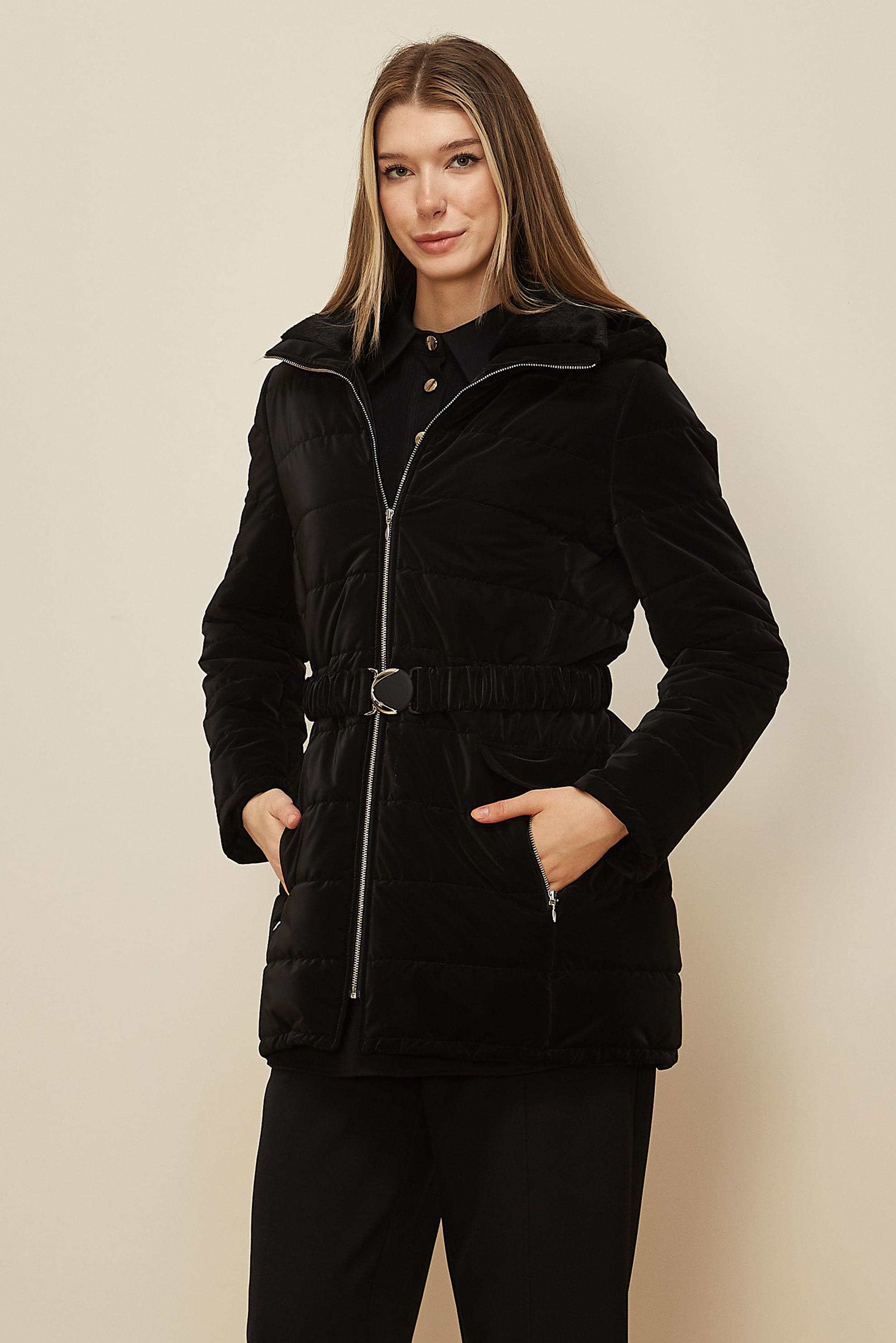 Tesettür giyim SİYAH 90608 BERLİN KABAN 38-44 TEK 40