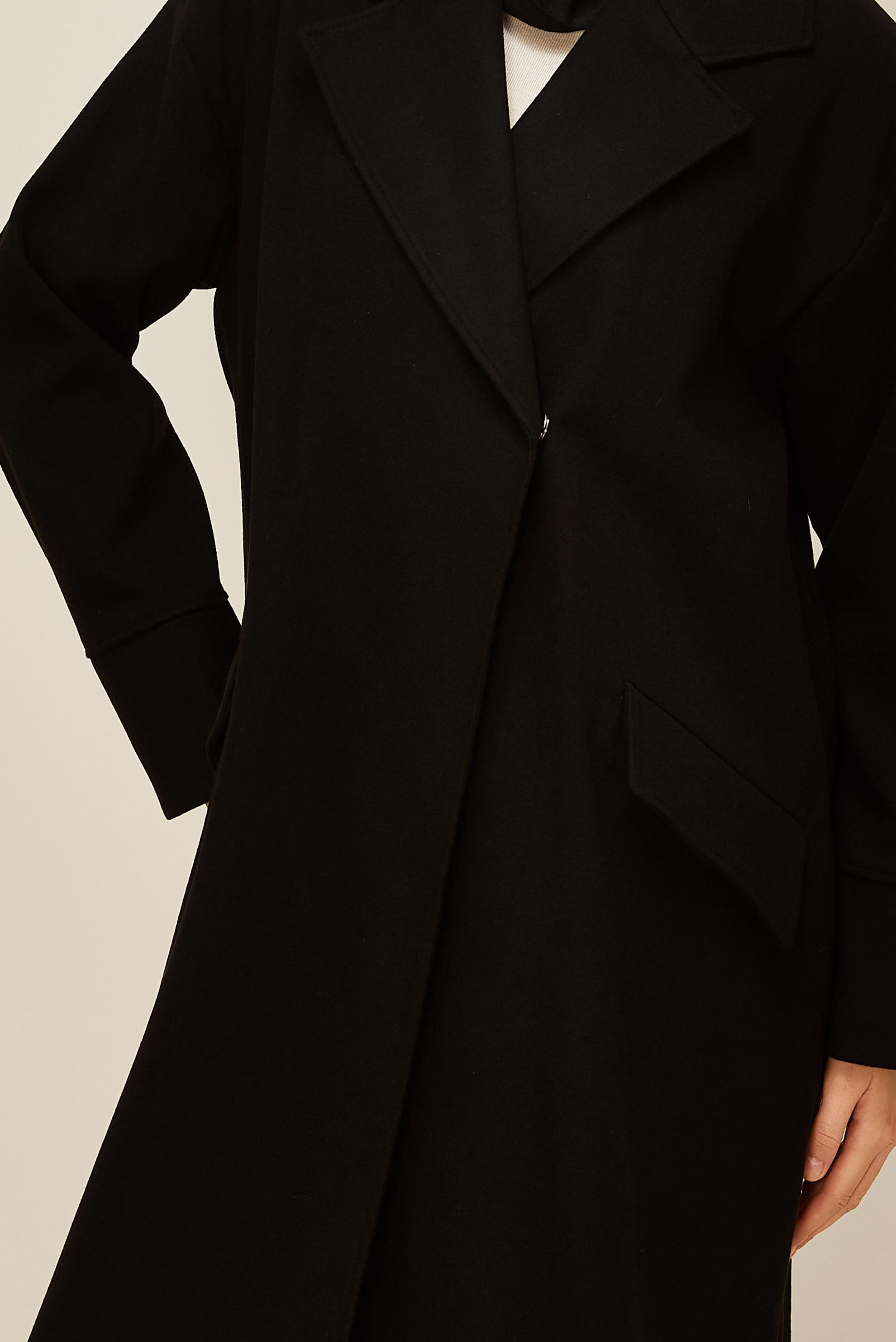 Vêtements hijab NOIR MANTEAU CACHET 90610