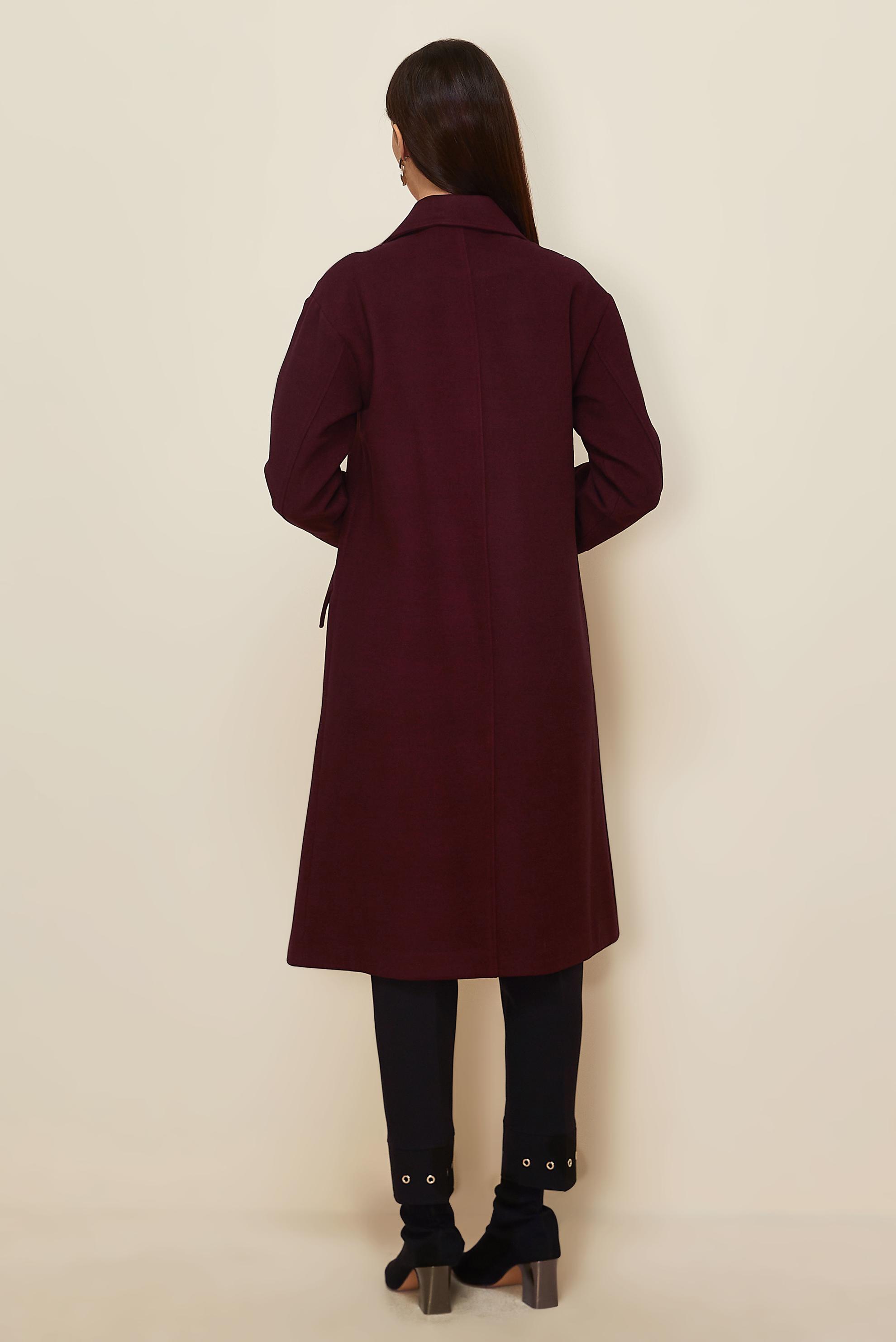 Tesettür giyim BORDO KAŞE KABAN 90610-1