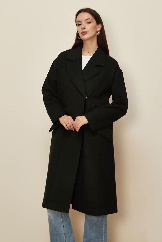 Tesettür giyim HAKİ KAŞE KABAN 90610-1 - ALVİNA