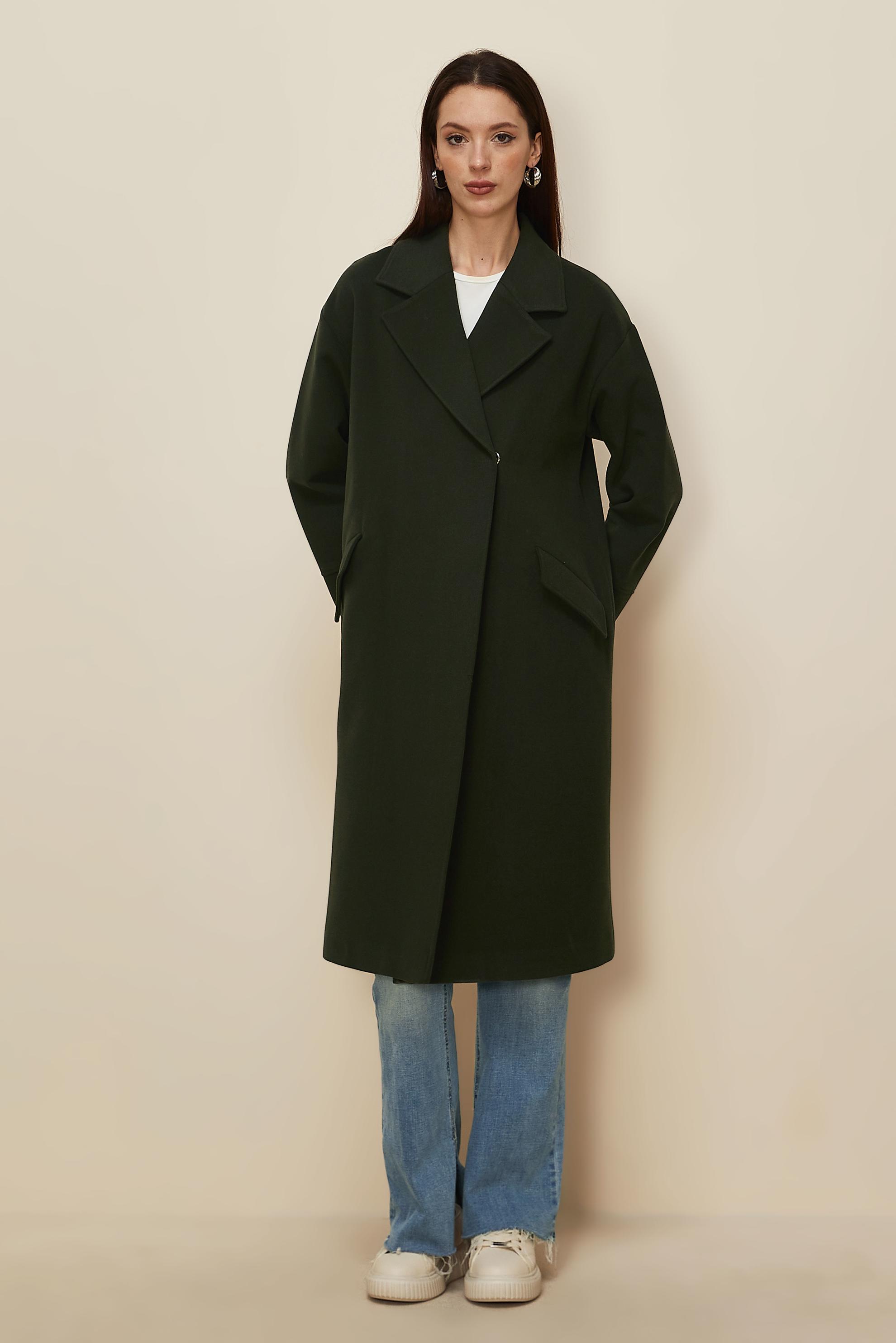 Hijab clothing KHAKI CACHET COAT 90610