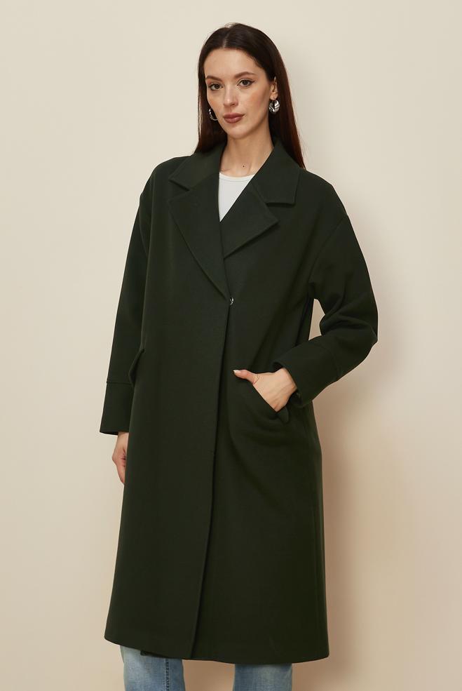 Hijab clothing KHAKI CACHET COAT 90610 - ALVİNA