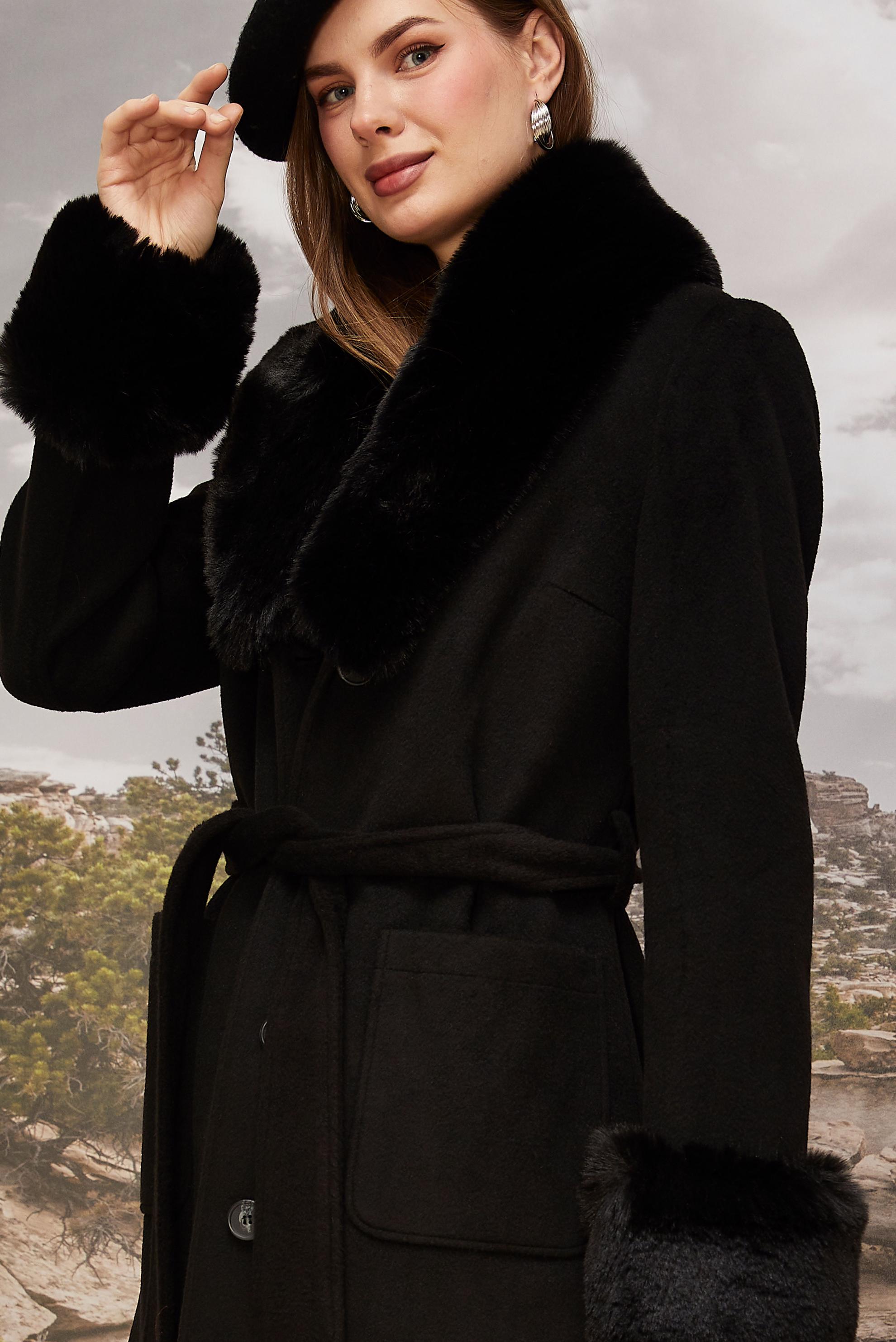 Tesettür giyim SİYAH 90613 KASHA KABAN 38-46 TEK 40