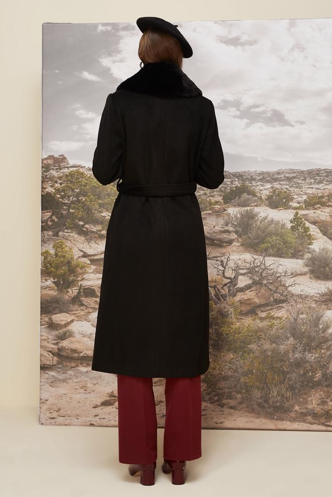 Tesettür giyim SİYAH 90613 KASHA KABAN 38-46 TEK 40 - ALVİNA