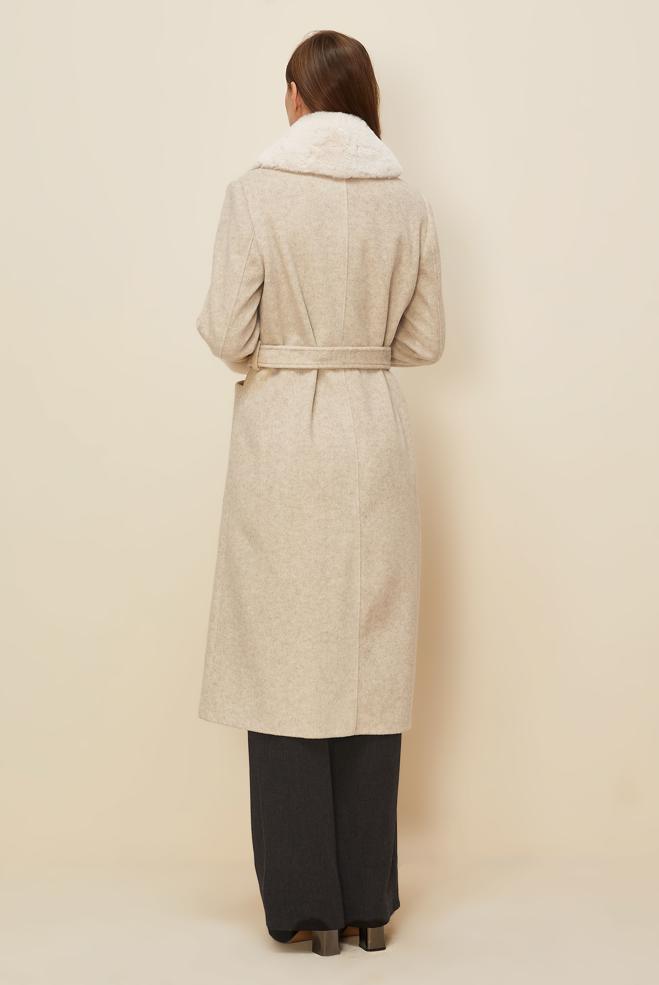 Tesettür giyim BEJ 90613 KASHA KABAN 38-46 TEK 40 - ALVİNA