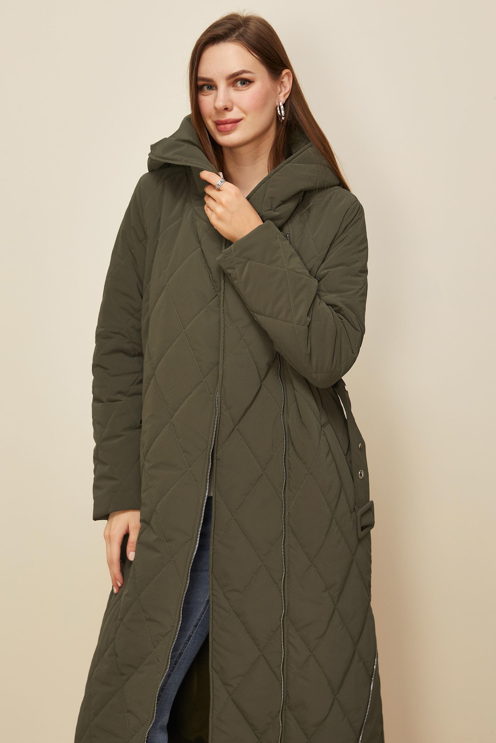 Tesettür giyim HAKİ 90615 COMBO KABAN 38-44 TEK40