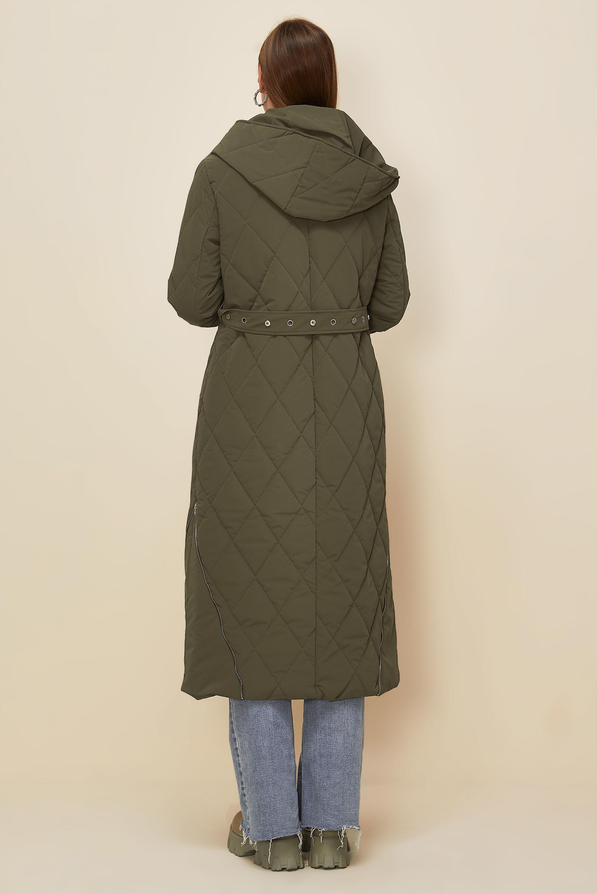 Tesettür giyim HAKİ 90615 COMBO KABAN 38-44 TEK40