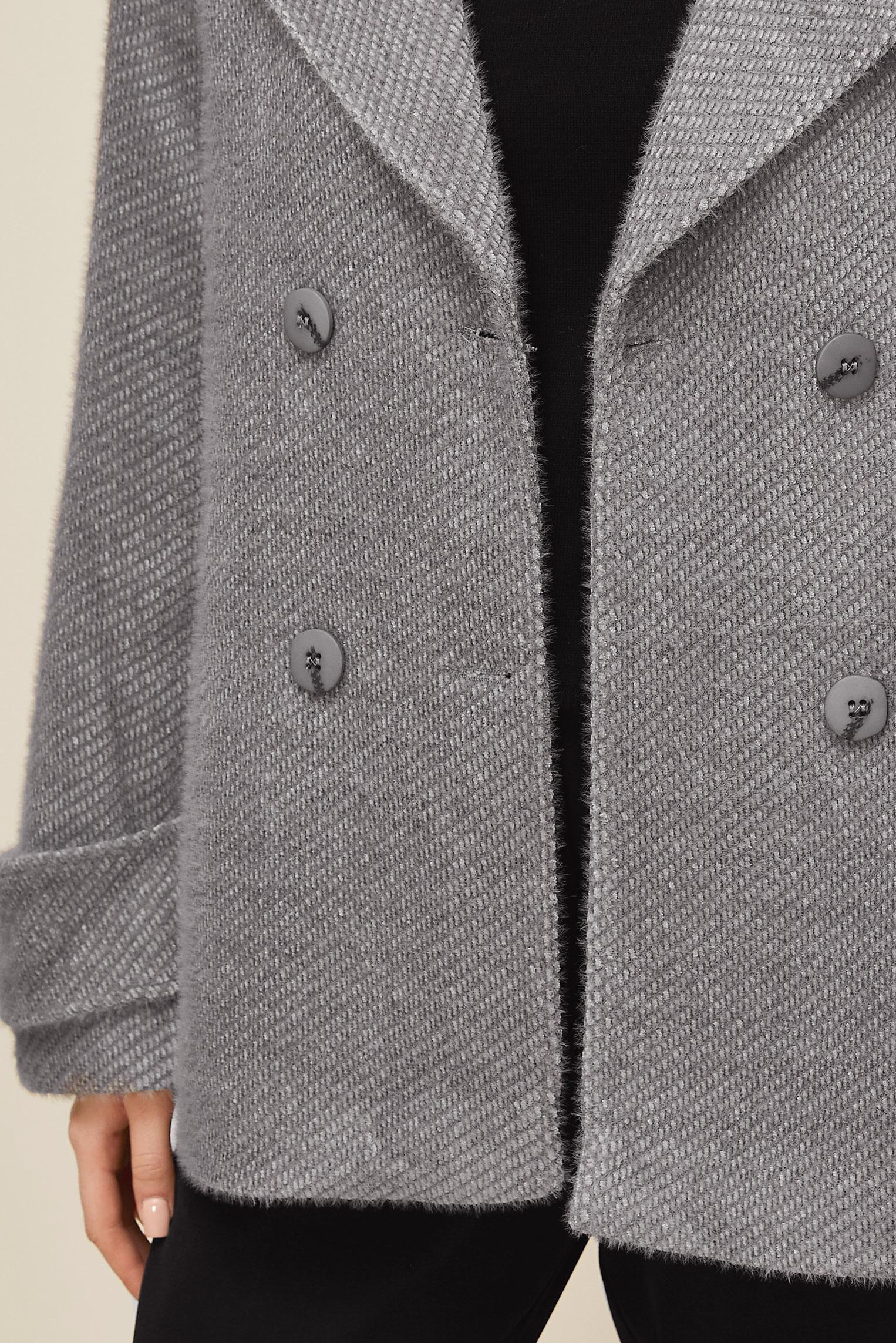 Tesettür giyim GRİ KAŞE KABAN 90618