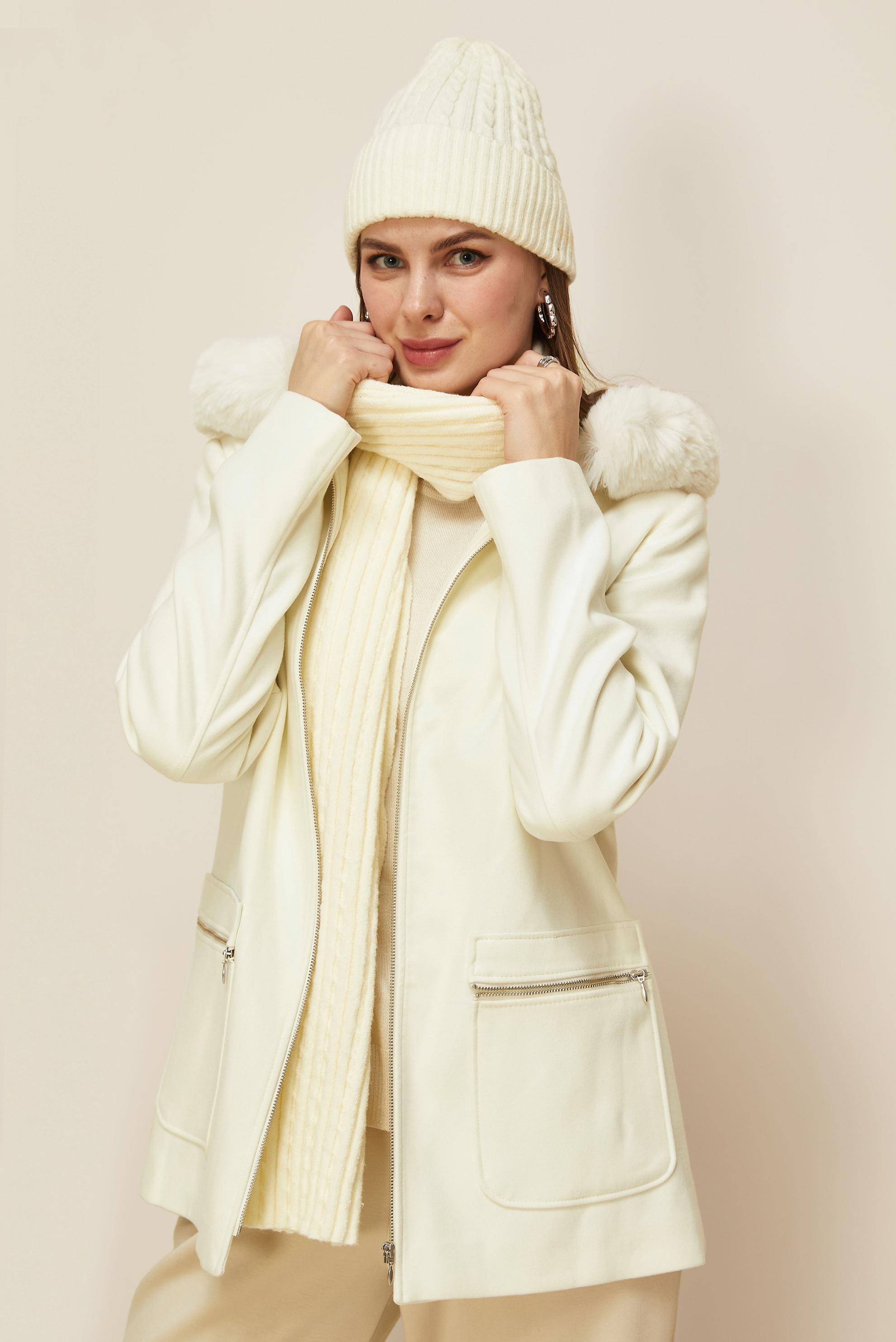 Tesettür giyim BEYAZ 90619 MOLLY KABAN 38-44 TEK 40