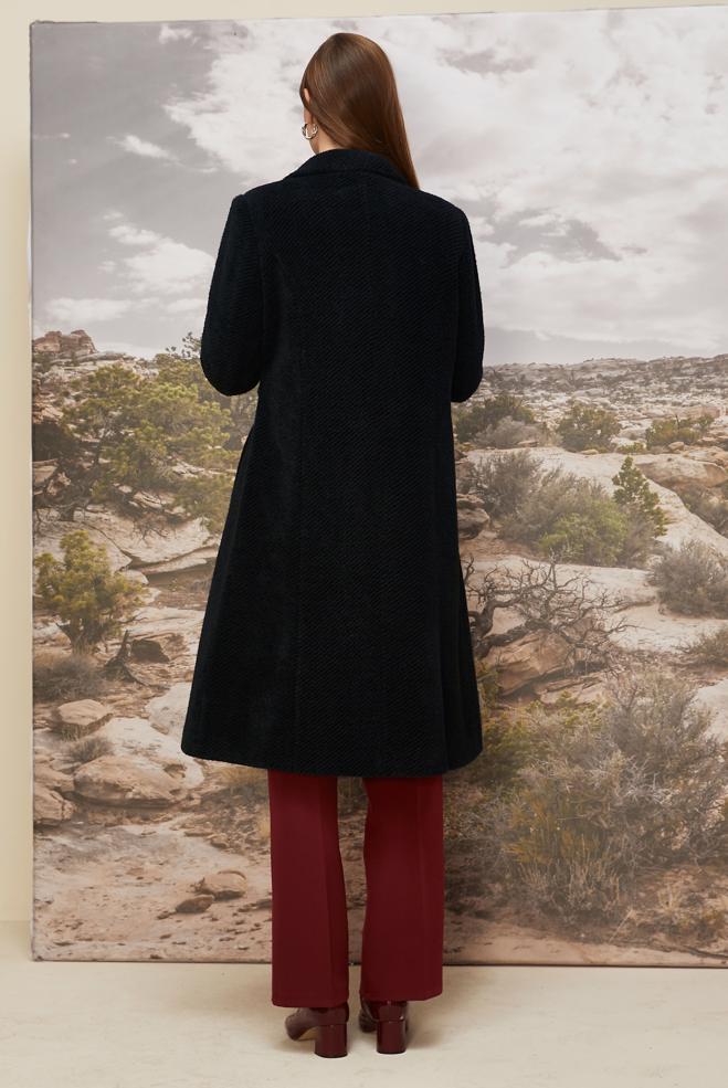 Tesettür giyim SİYAH 90620 8676 KABAN 38-46 TEK42 - ALVİNA