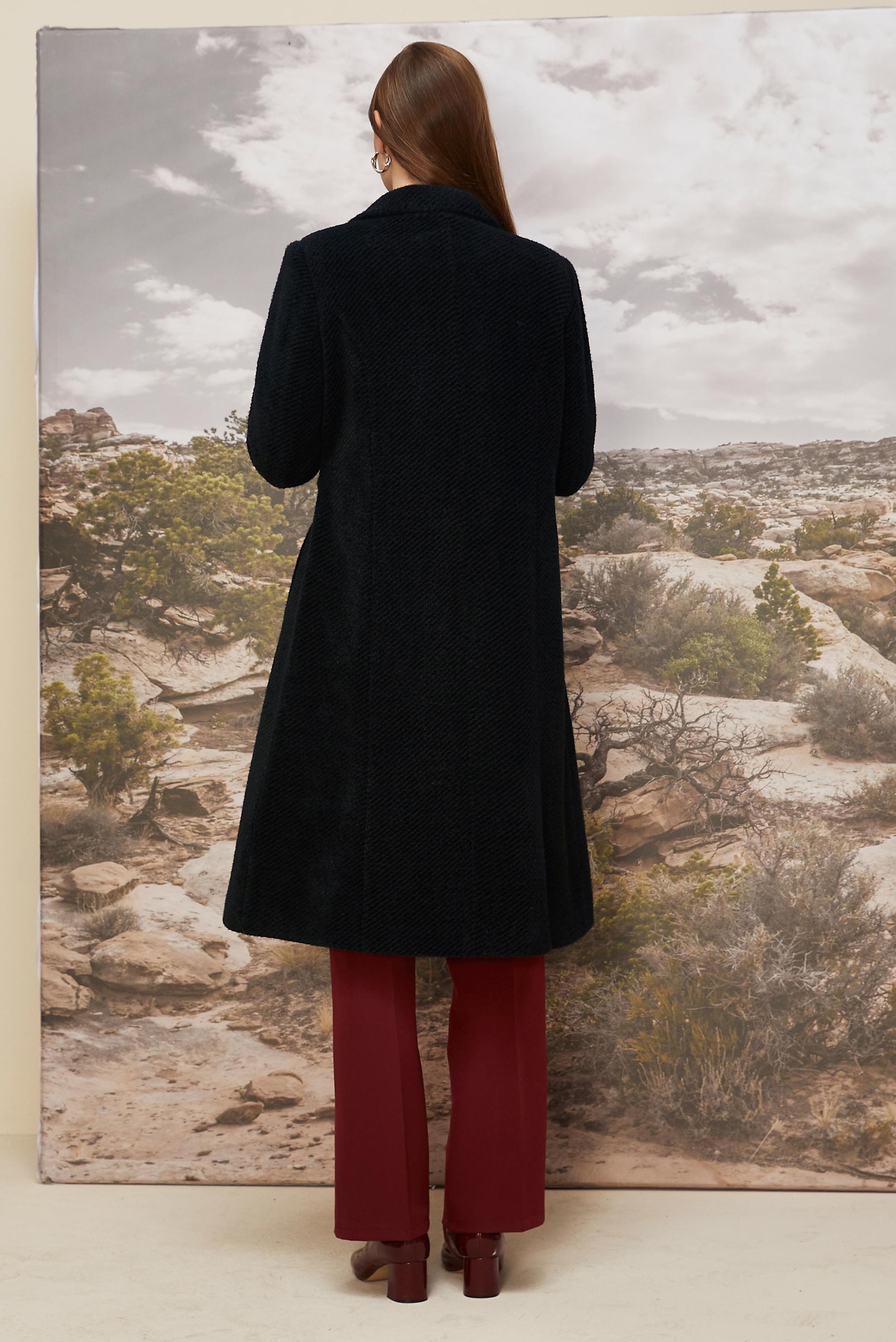 Tesettür giyim SİYAH 90620 8676 KABAN 38-46 TEK42