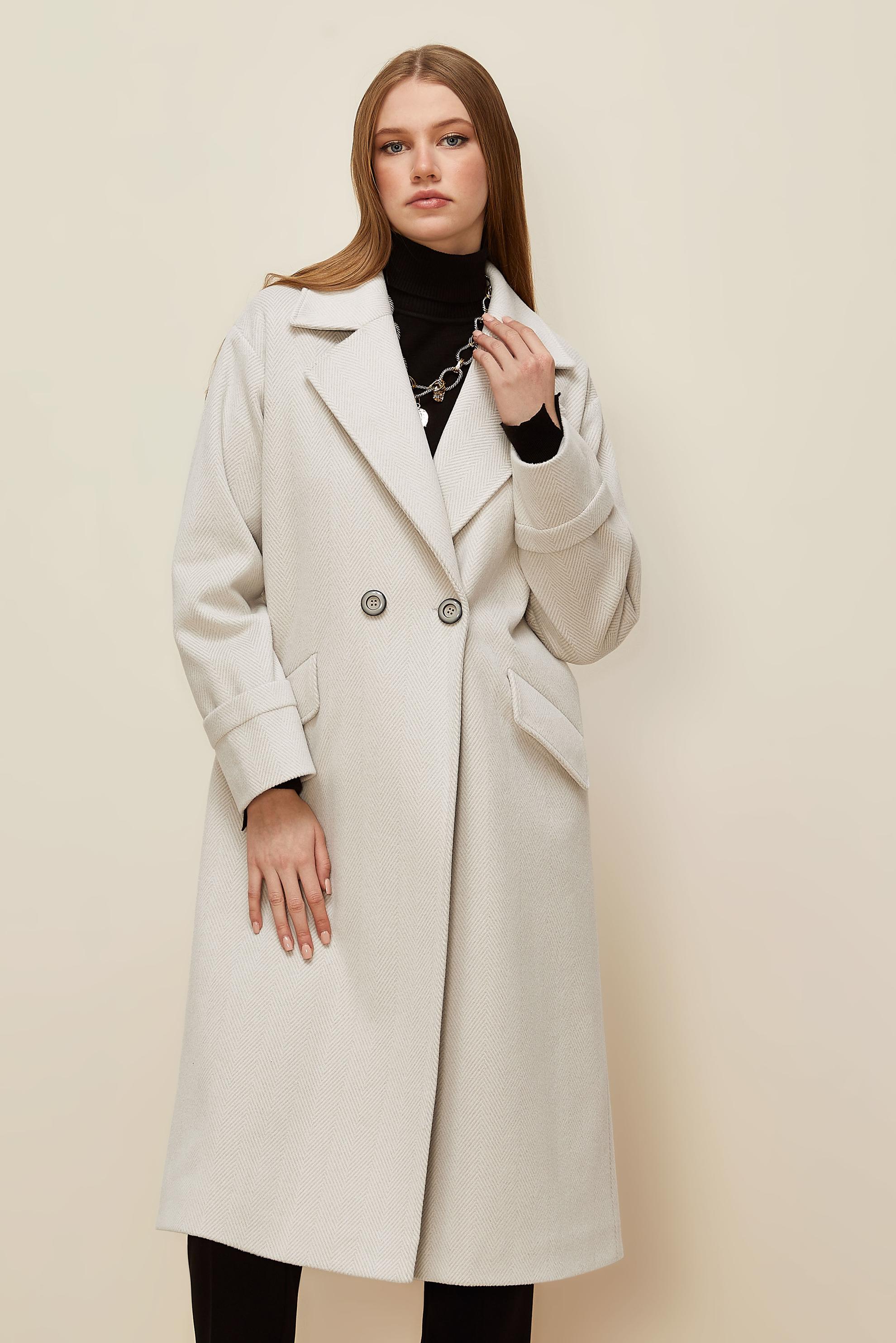 Vêtements hijab BEIGE MANTEAU CACHE 90622