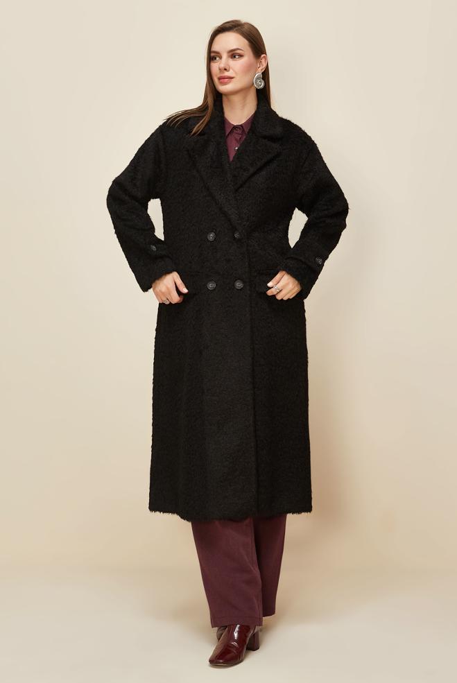 Hijab clothing BLACK 90623 8735 KABAN 38-46 TEK42 - ALVİNA