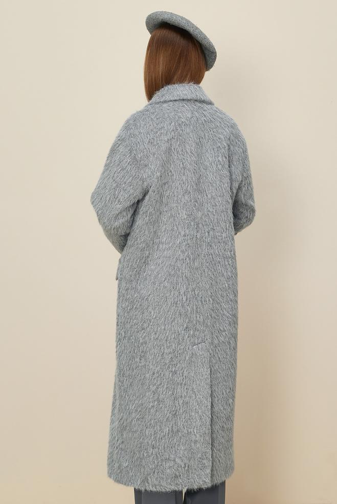 Tesettür giyim GRİ 90623 8735 KABAN 38-46 TEK42 - ALVİNA